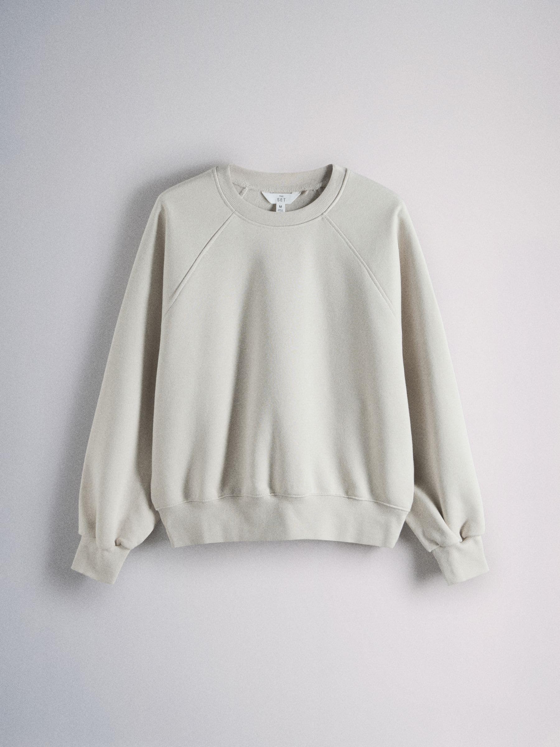 THE SET Donne Confezione da 3 Felpe con Maniche Raglan