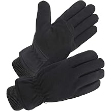 Winter Gloves with Soft Deerskin Suede Leather & Thermal Polar Fleece & Warm 3M Thinsulate Insulation (SD8661T)