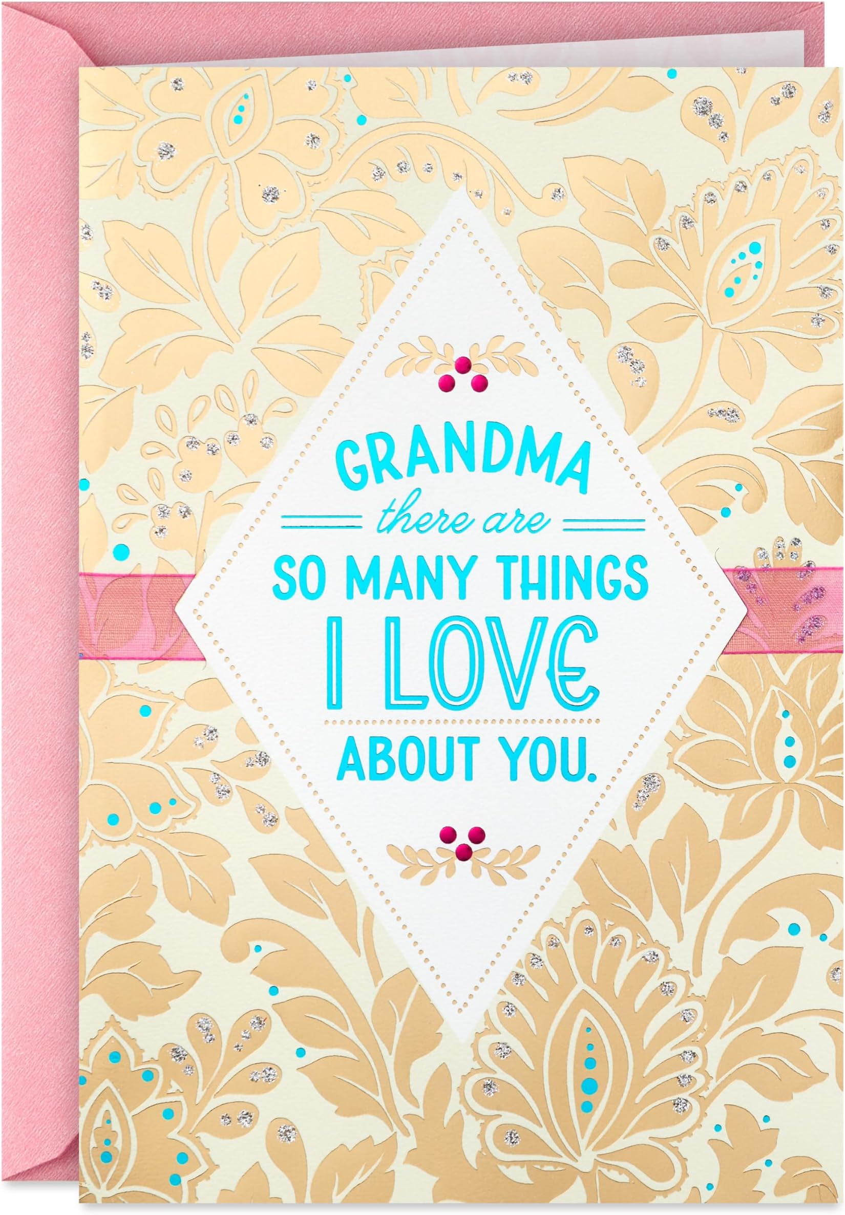 Birthday Card for Grandma (So Many Things I Love About You) for Thinking of You, Congrats, Mother's Day, or Any Occasion