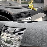 Vista 2 de Protector para tablero para Toyota Camry Accesorios 2007 2008 2009 2010 2011 Protector de tablero a medida de felpa (Gris oscuro)
