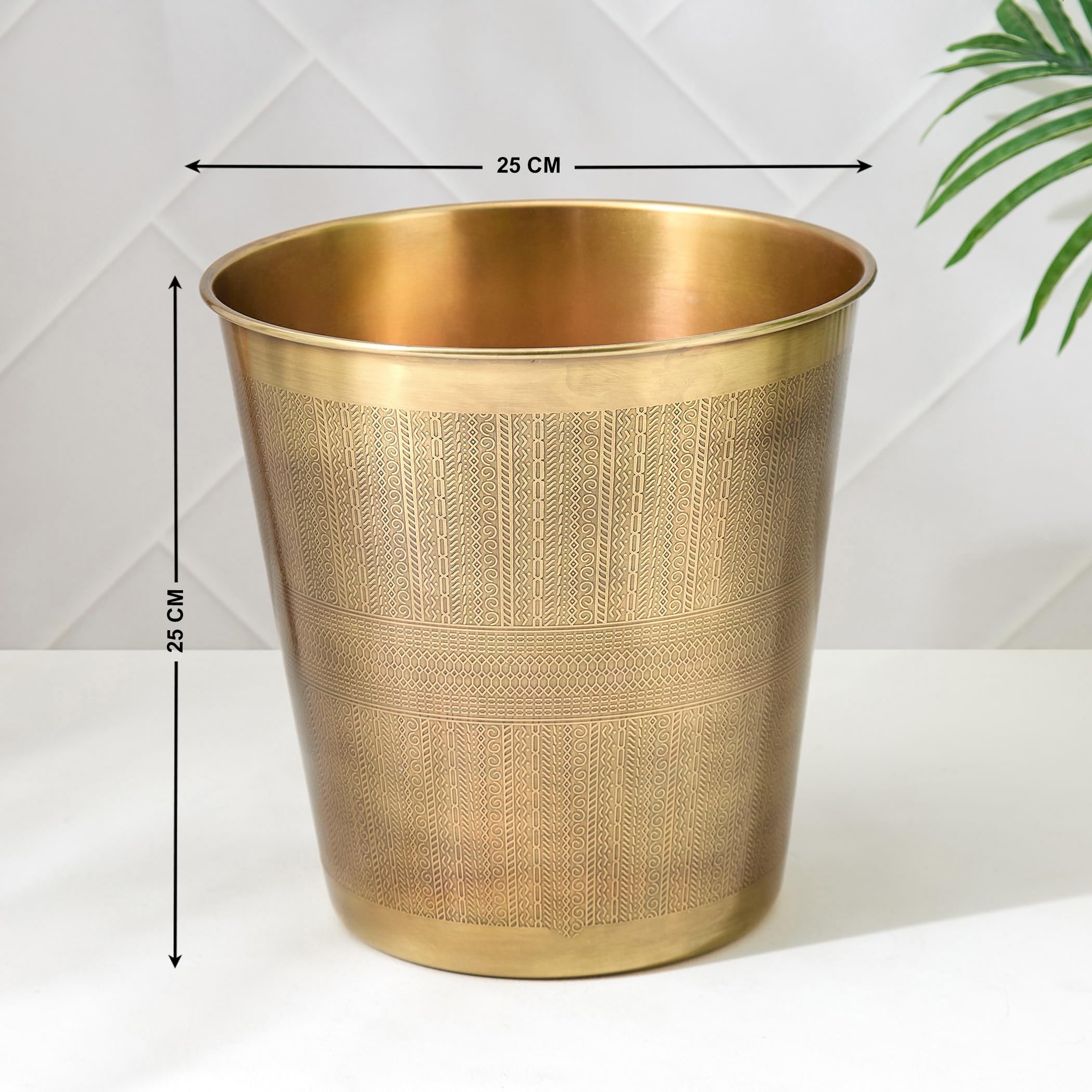 Home Centre Harbour Royal Stainless Steel Open Waste Bin - 7L 1