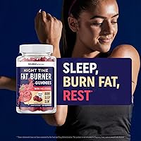 Vista 9 de Gomitas quemadoras de grasa nocturnas con melatonina para apoyar el sueño y la pérdida de peso Supresor del hambre y refuerzo del metabolismo