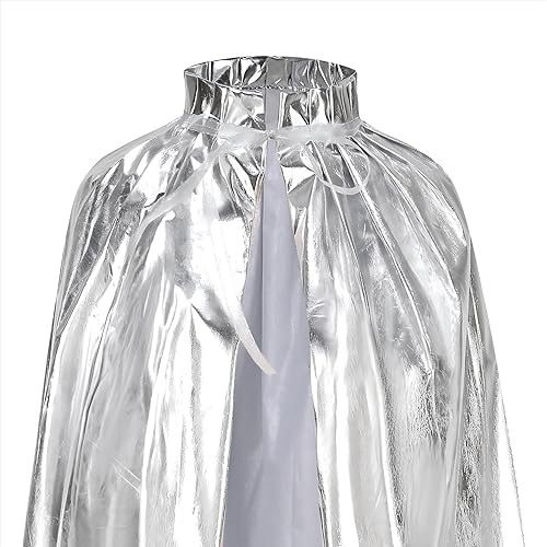 Miniatura 3 de GRAJTCIN Capa de disfraz brillante unisex para adultos, para Halloween, Mardi Gras, Día de San Patricio