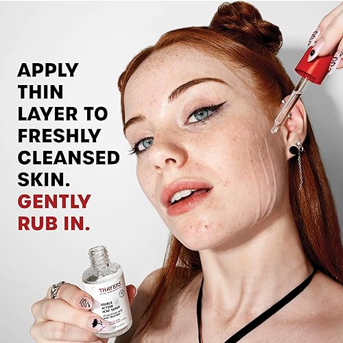 Miniatura 3 de Thayers Suero de Acné de Doble Acción con Ácido Salicílico, Suero Facial para Tratamiento del Acné con 2% de Ácido Salicílico y Niacinamida, Cuidado