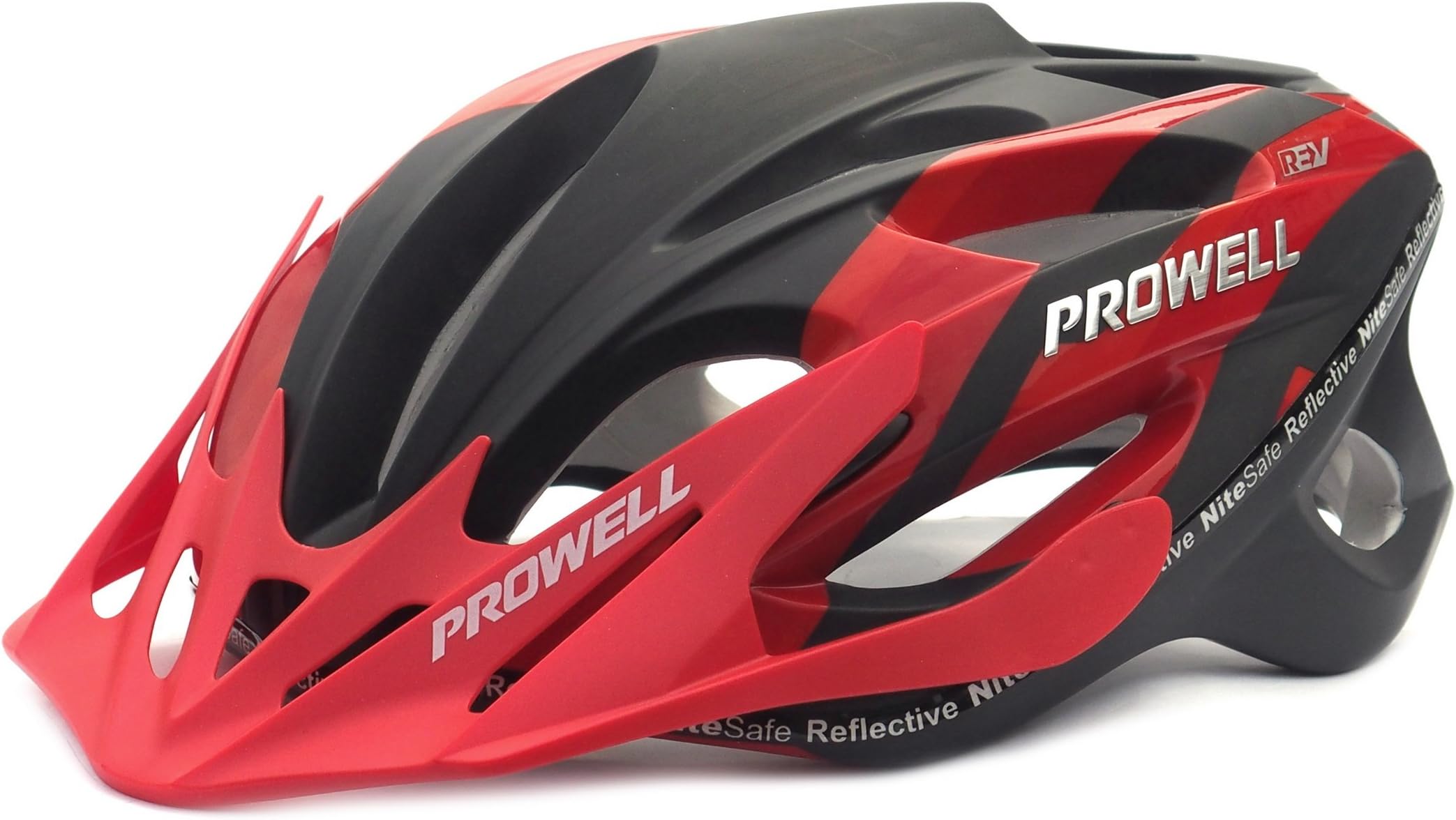 Prowell Vipor F59R Bicycle Helmet, Edge Rot / Schwarz