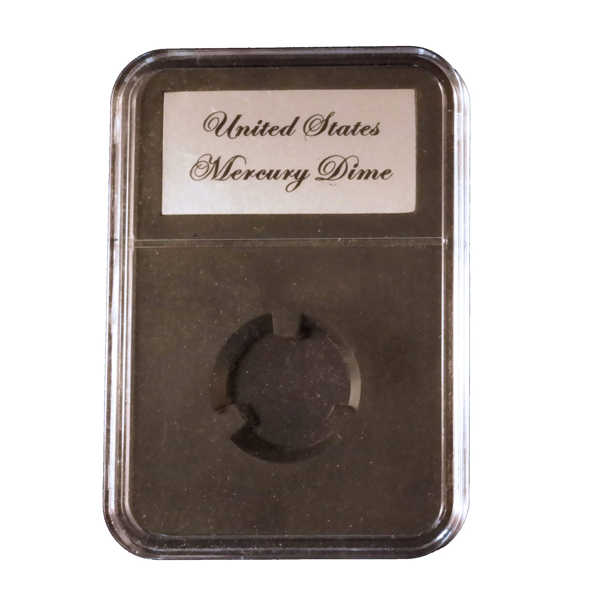 Elite Black Certified-Style Coin Holder US Mercury or Roosevelt Dime