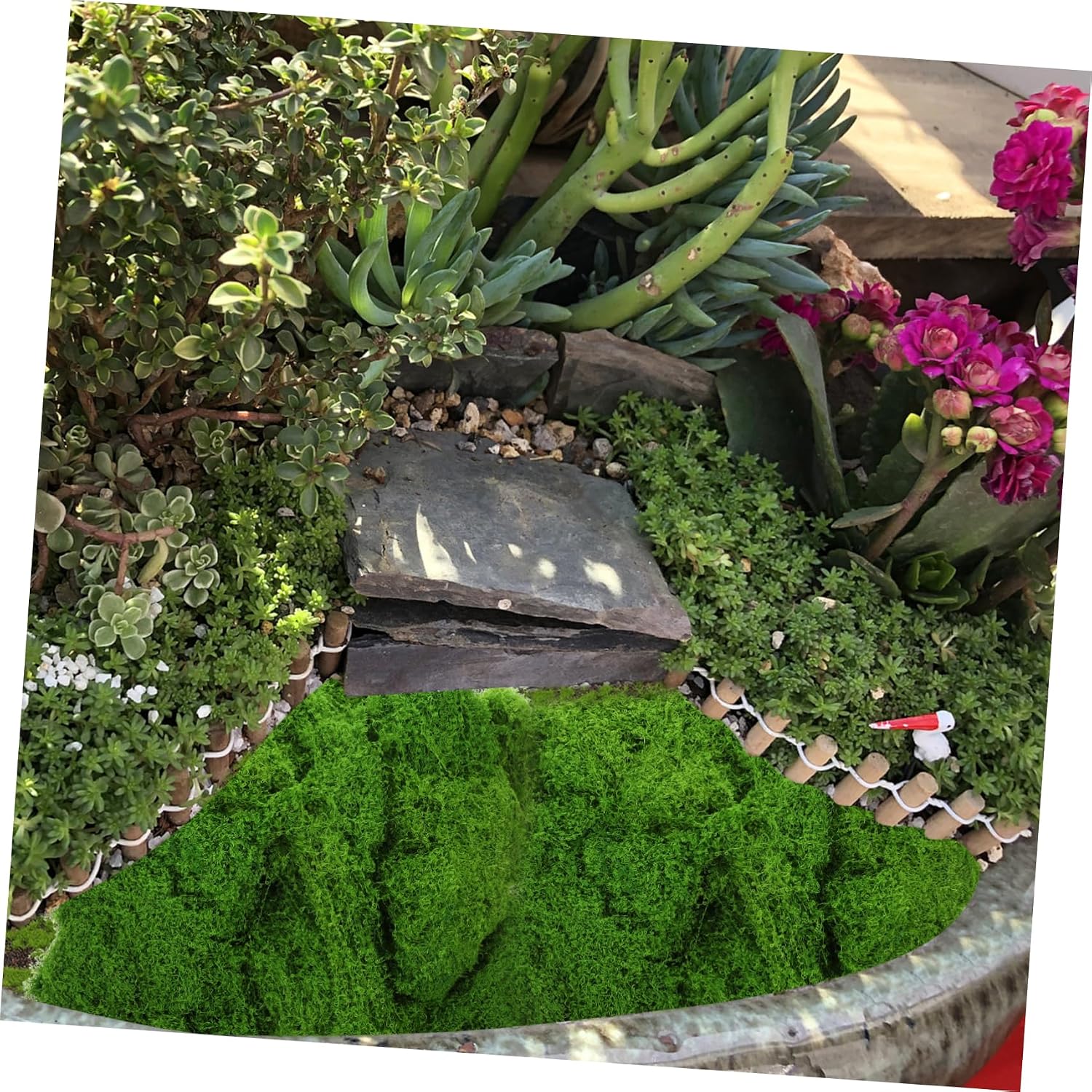 Light Green Fake Moss Decor Set for Wedding Decor Xmas Home