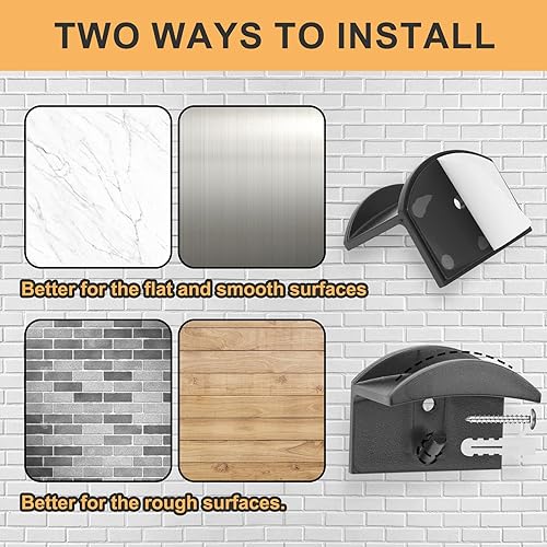 Miniatura 4 de Fixwal 24 percheros para pared, gancho para gorras de béisbol, ganchos de sujeción fuerte, diseño minimalista para sombreros, sin perforaciones,