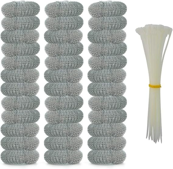 Wobe 36 Pack Washing Machine Lint Traps with 36 Nylon Cable Ties