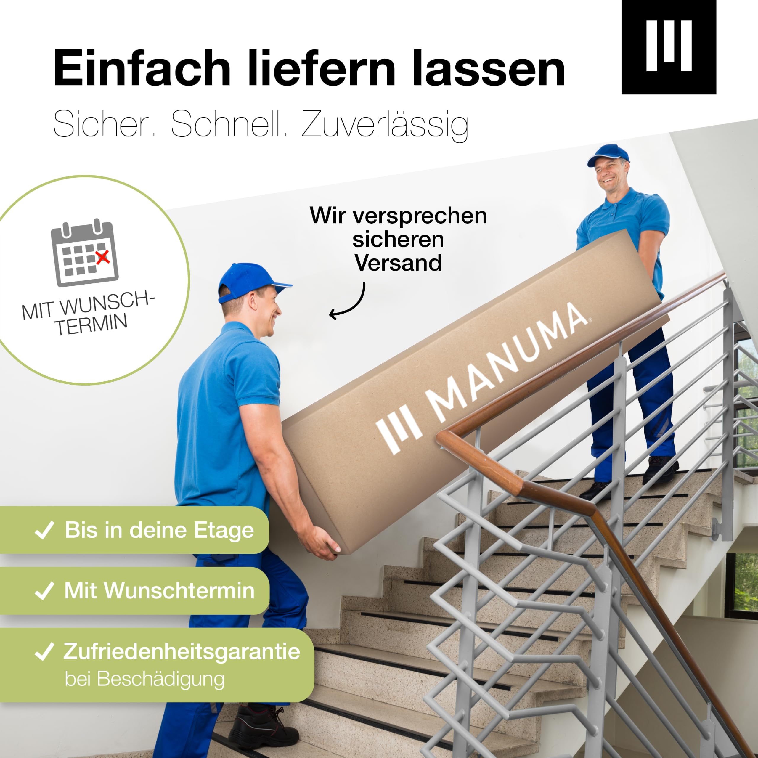 MANUMA Besenschrank 60 cm breit Flurschrank Vorratsschrank - Aufbewahrungsschrank 5 Fächer - Mehrzweckschrank Haushaltsschrank