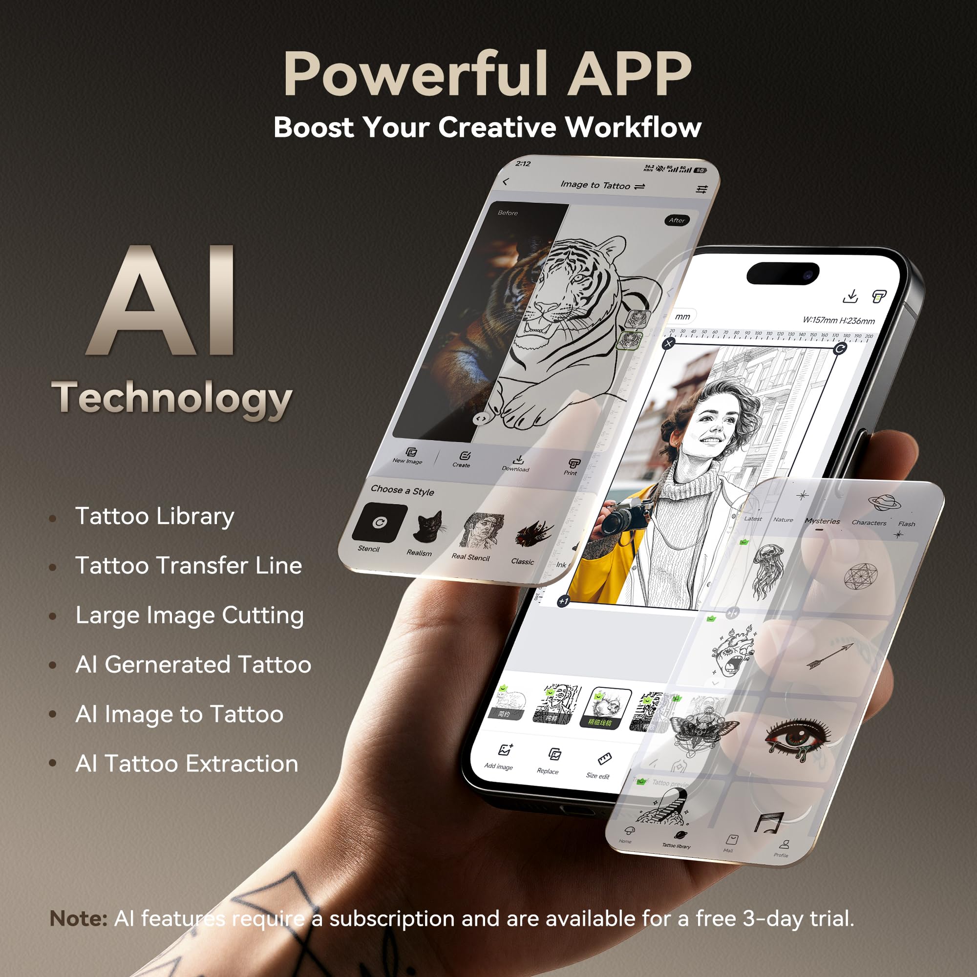 Amazon.co.jp: TATTMUSE 2026 新発売 タトゥーステンシルプリンター