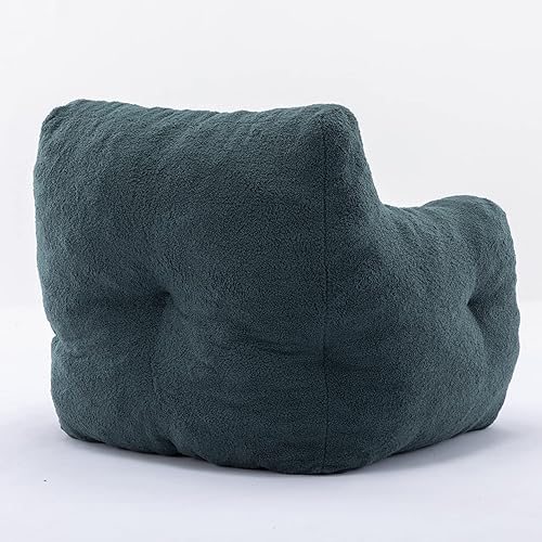 Miniatura 6 de kevinplus Puf - Silla de sofá individual con acento de espuma suave y esponjosa, silla de ocio de espuma de alta resistencia para sala de estar,