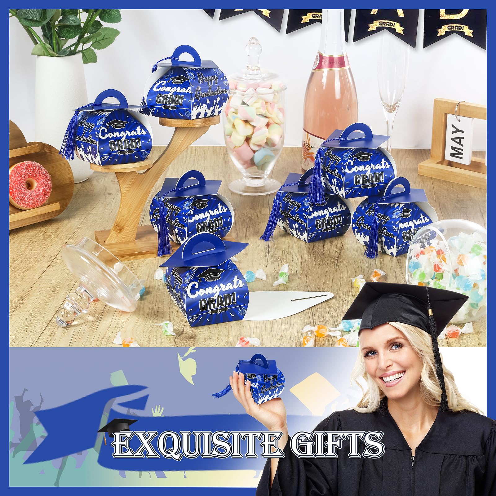 Snapklik.com : KPOSIYA Graduation Party Favors Boxes32 Pcs Class Of ...
