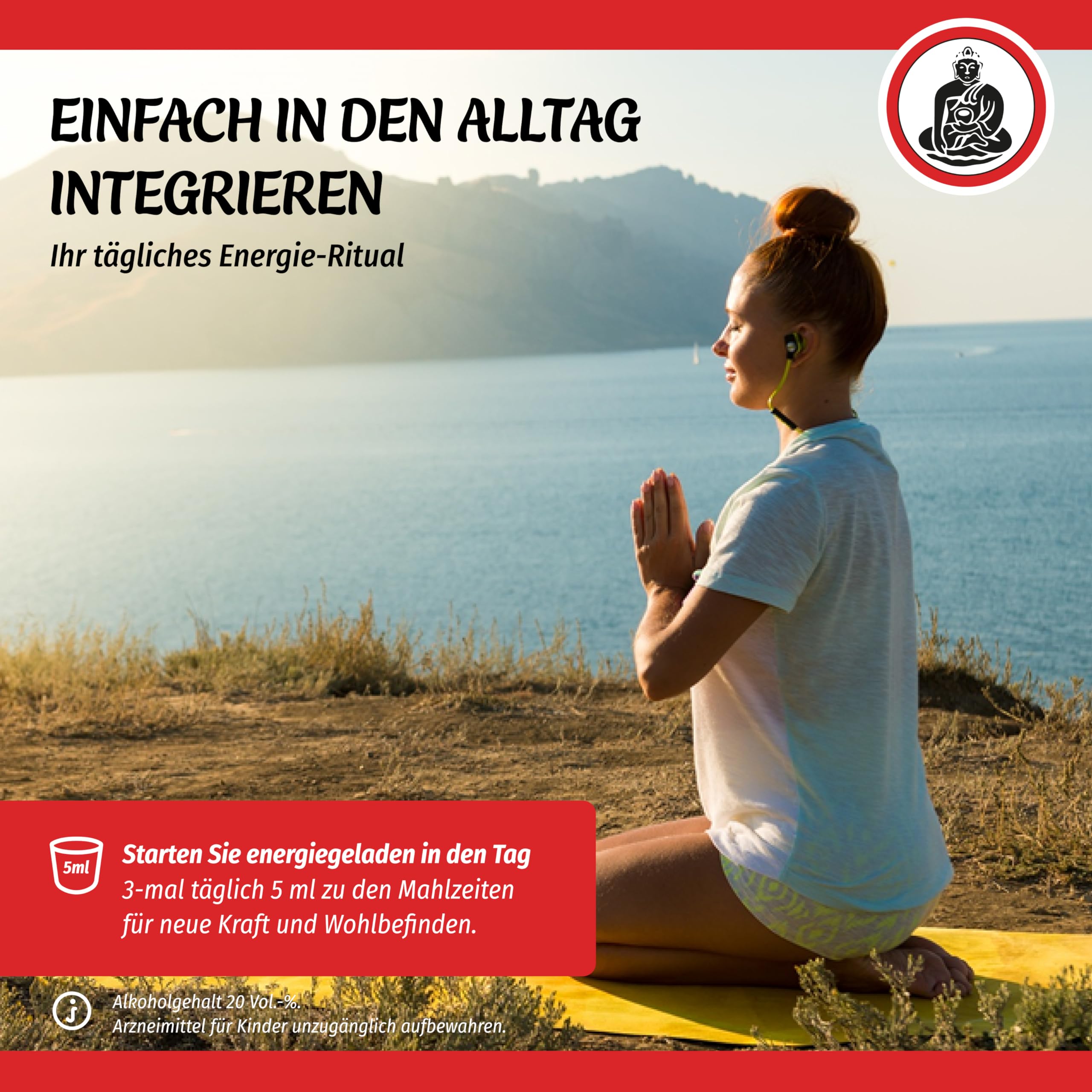 Tonikum 500 ml - Ginseng Wurzel Extrakt mit B-Vitaminen & Weißdorn Extrakt, Lebenskraft und Leistungsfähigkeit, für Erwachsene | Für mehr Vitalität im Alltag, tägliche Einnahme, für Erwachsene, traditionelle Rezeptur, Arzneimittelqualität aus Deutschland