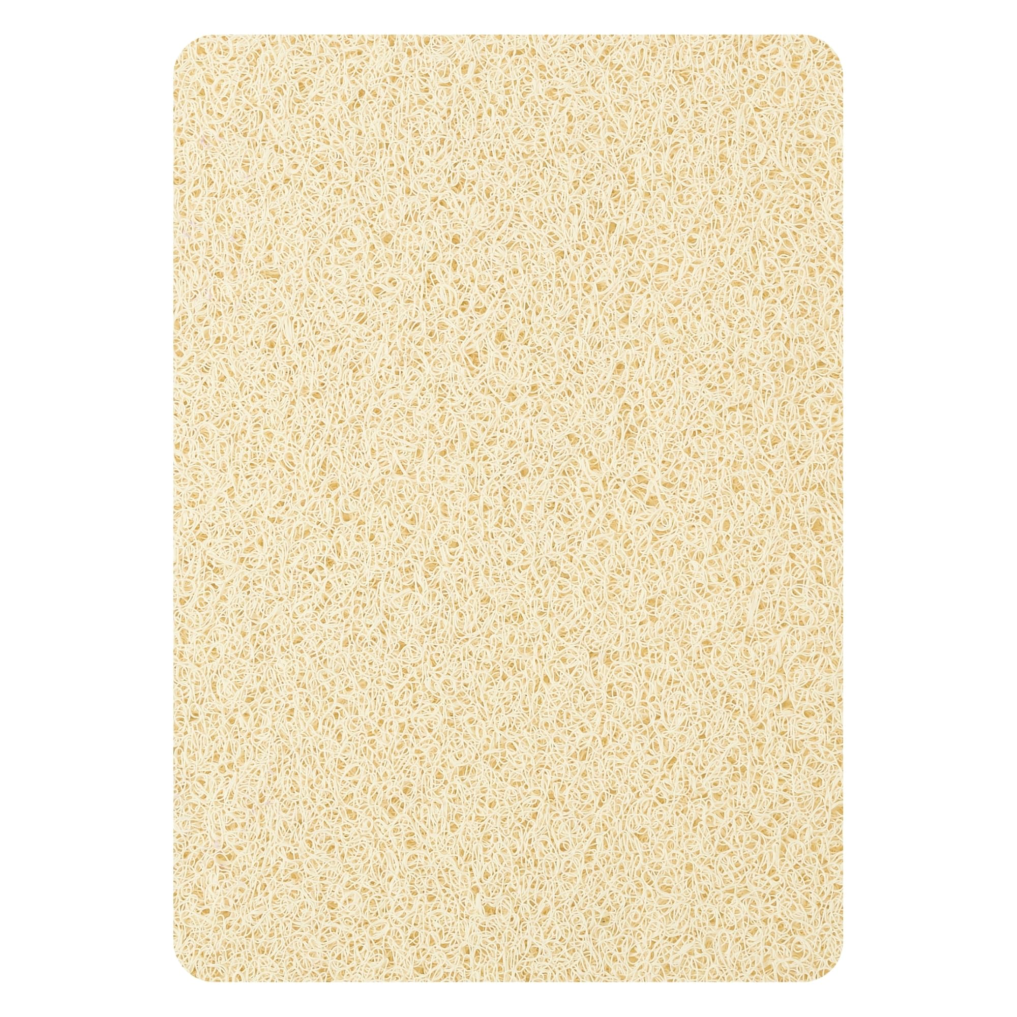 Tappetino da doccia antiscivolo, per doccia interna, 81 x 61 cm, in luffa, antiscivolo, tappetino da bagno per doccia, tappetino da bagno sicuro senza ventose (61 x 81 cm, beige chiaro)