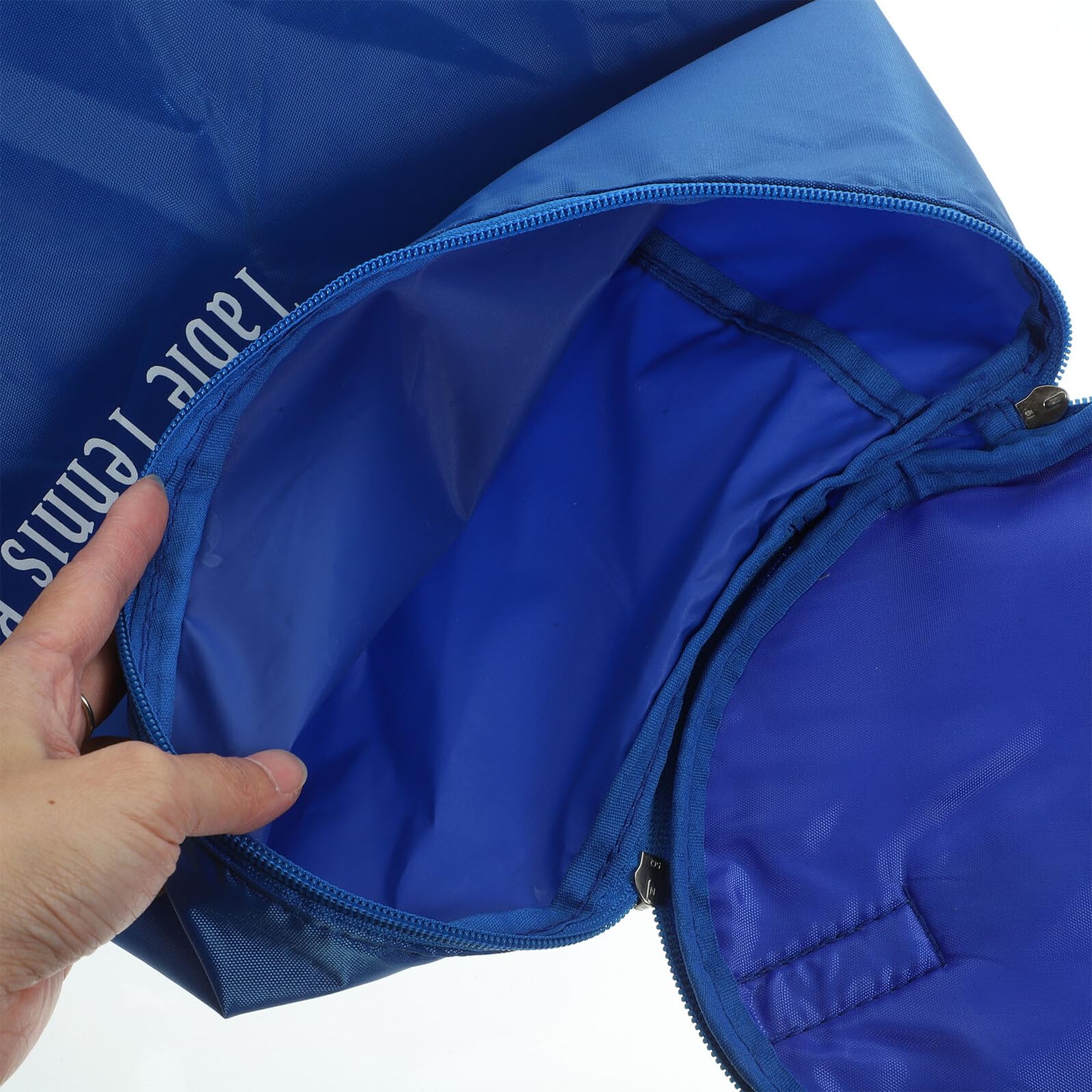 POPETPOP Borsa per Palline da Tennis da Tavolo Oxford Resistente Set da 2 Pezzi con Tasche Multiple Organizer Portatile per Allenamento Tennis da Tavolo Pickleball e Golf per Viaggi
