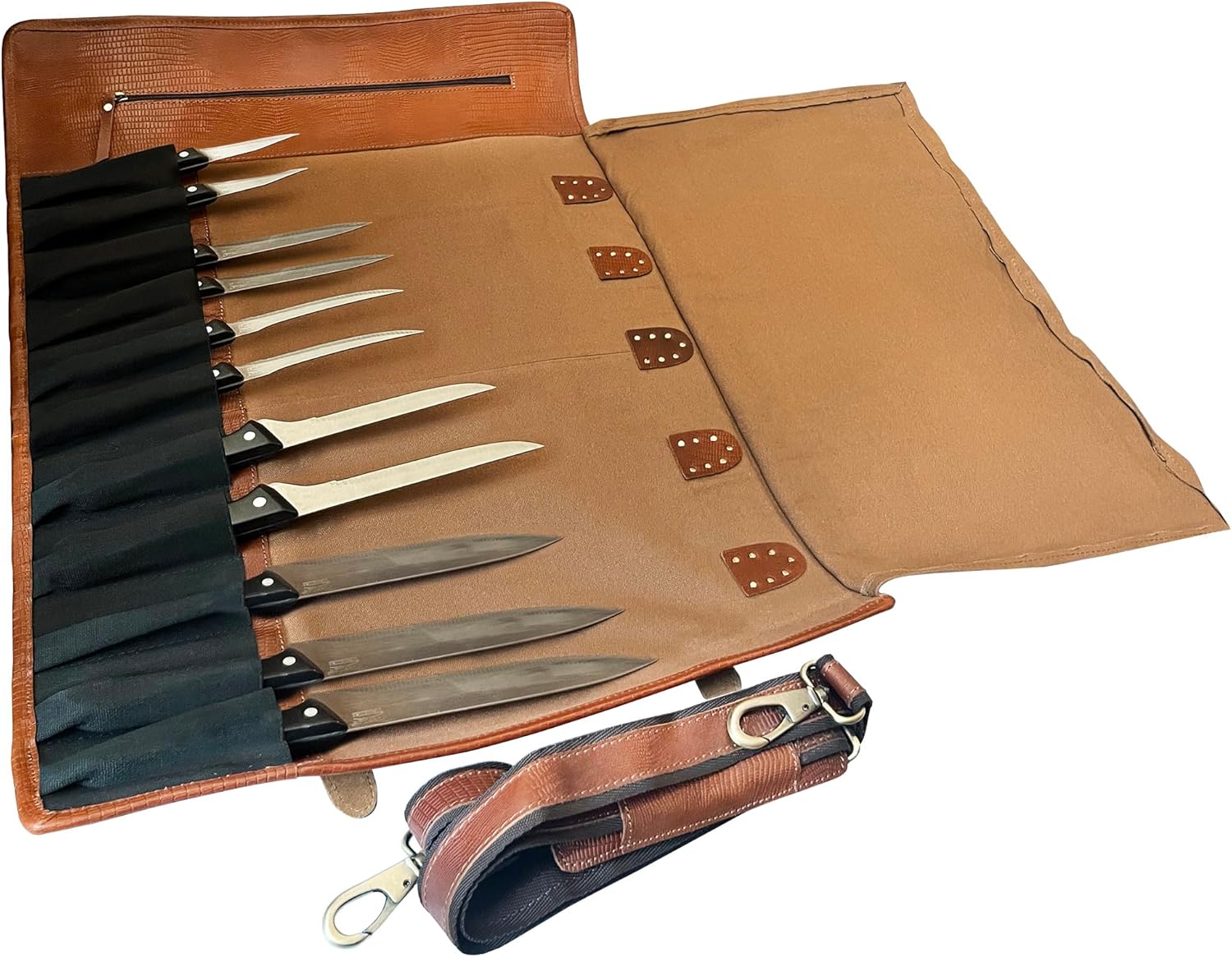 Rustic Town Genuine Leather Chef Knife Roll All Purpose Chef Roll