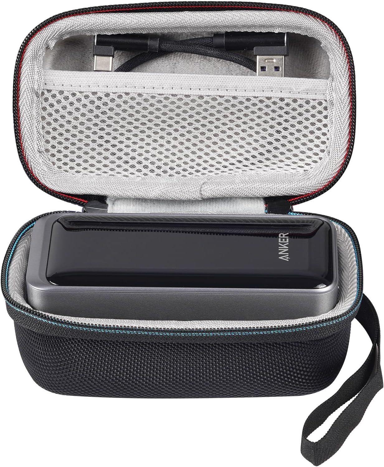 Carry Case for Anker Prime Power Bank 200W, EVA Hard Travel Case Compatible with Anker Prime Power Bank & Accessories,Case Only, Black, For 200W, Carry Case