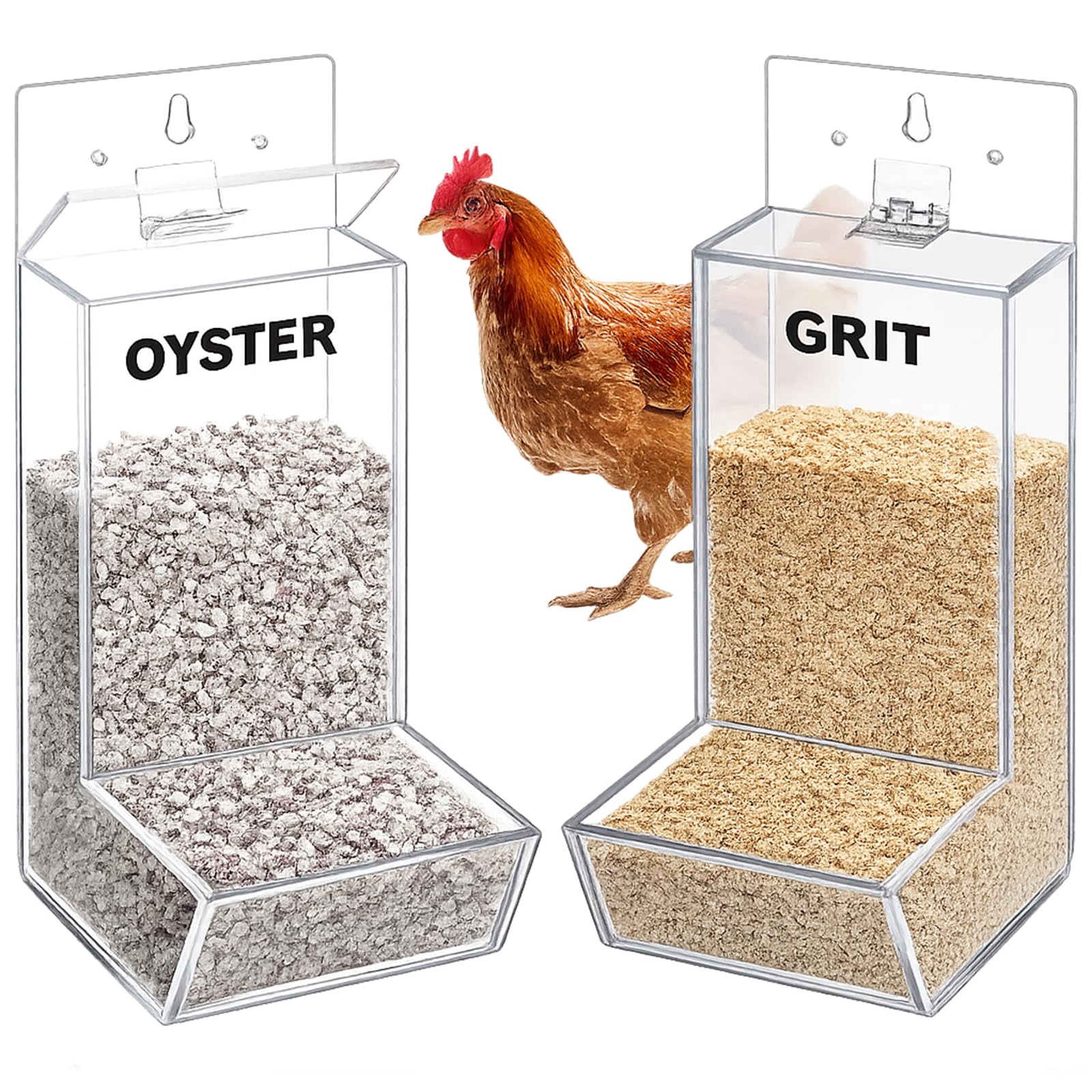 Mangeoire automatique pour poulets Hushee étanche en acrylique contre la pluie