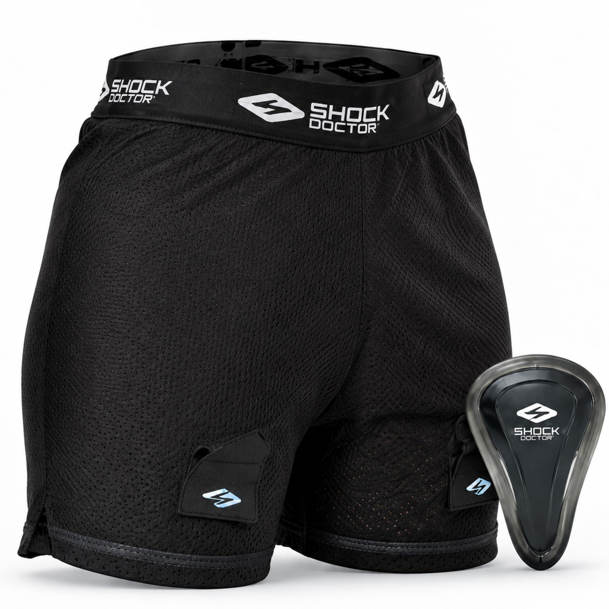 Shock Doctor Women's Core Loose Hockey Shorts with Pelvic Protector Included. for Adult Women
