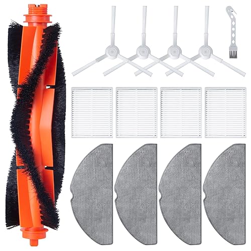 Set di accessori per aspirapolvere robot Xiaomi S20. 1 spazzola a rullo principale, 4 filtri Hepa, 4 tamponi, 4 spazzole laterali, 1 spazzola (14 pezzi)
