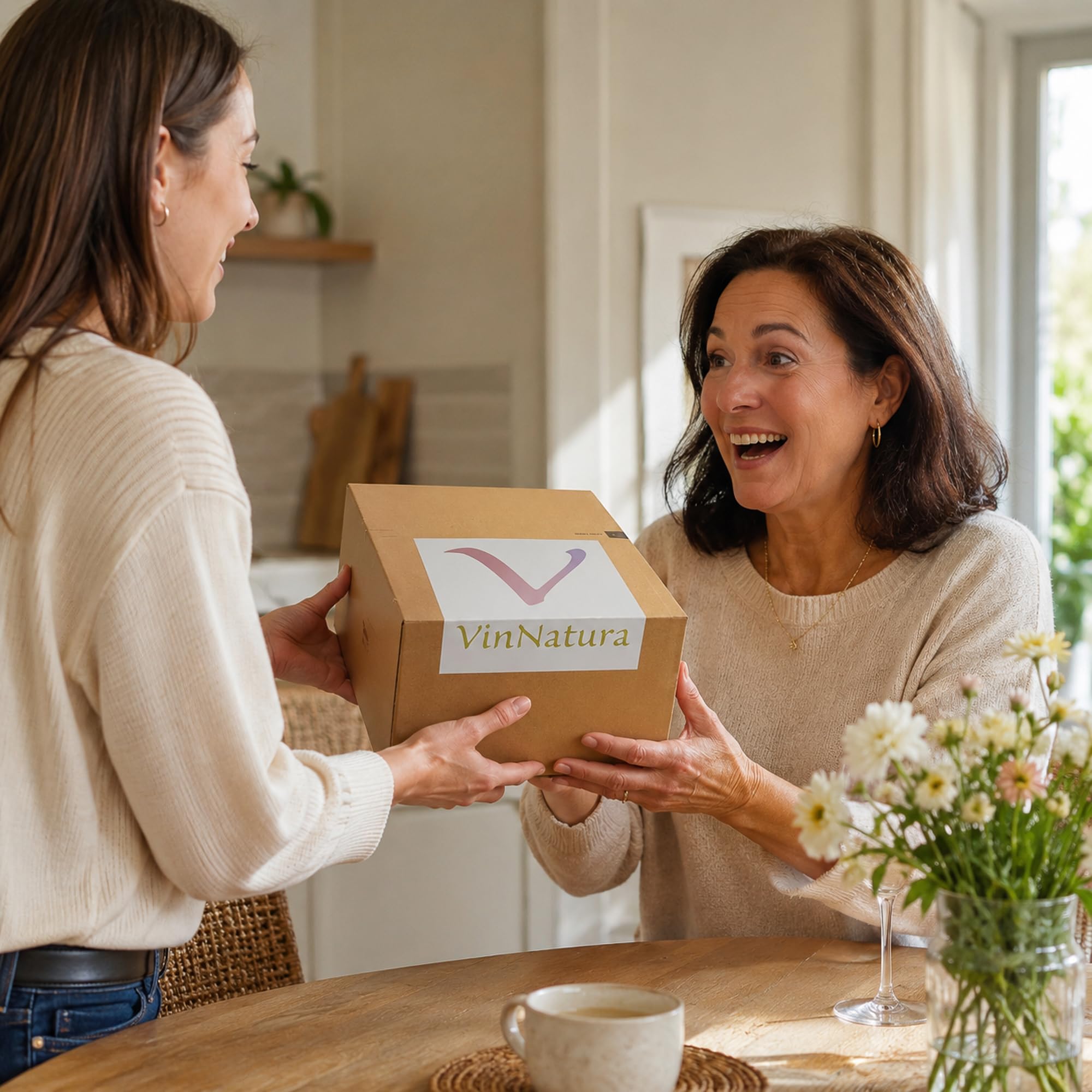 Caja Regalo Ons de VinNatura con Conservas Gourmet y Vino Rosado Natural | Regalo gourmet gallego, regalos de empresa, cesta con vino, elaboración tradicional, tarjeta personalizable