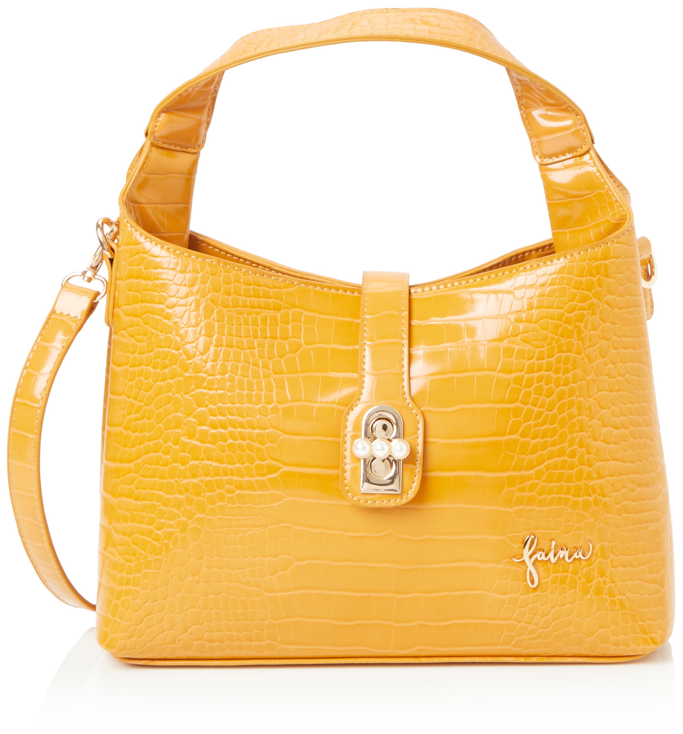 NAEMI Women's Handbag Shopper, Camel, One Size