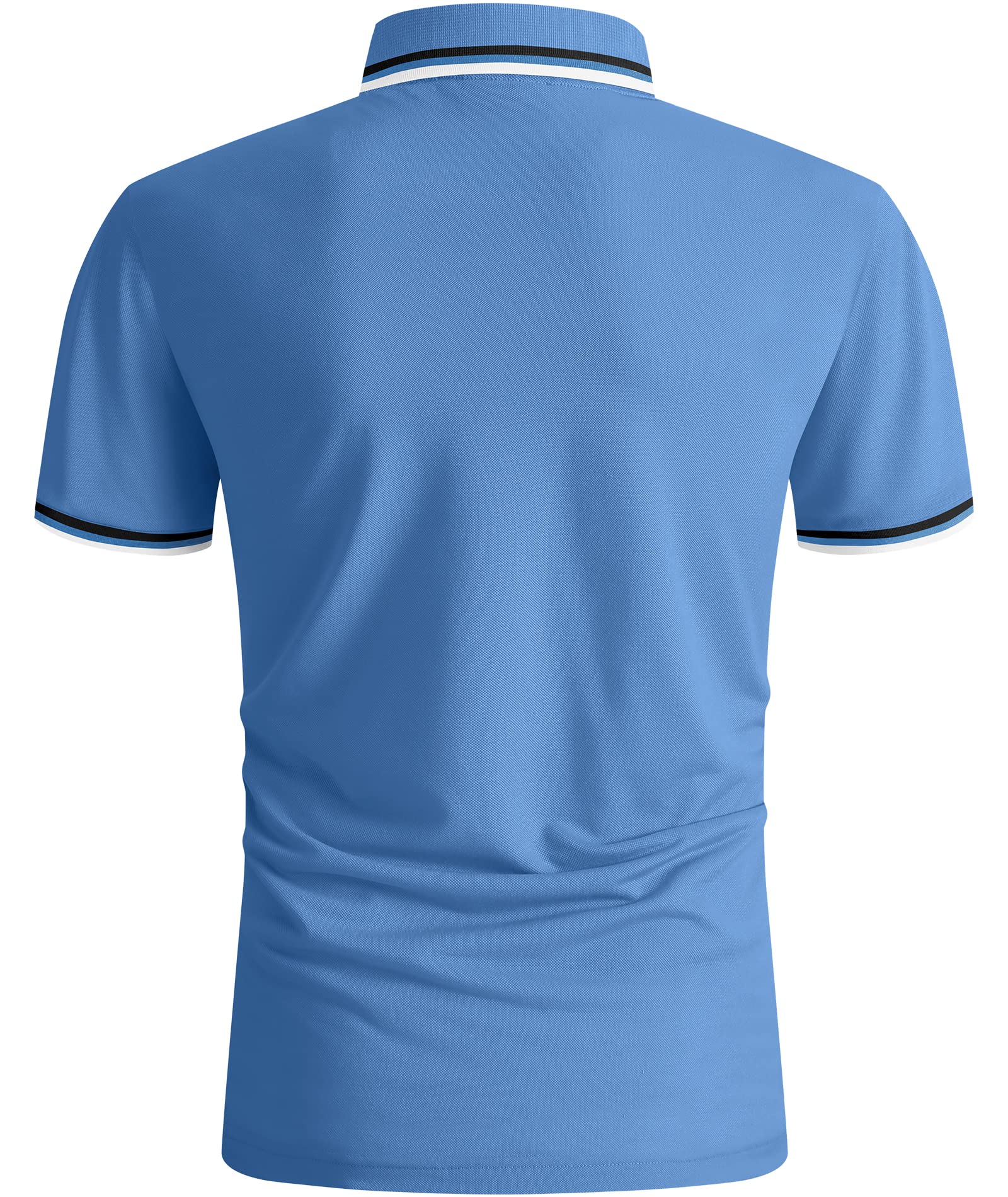 SwissWell Polo Uomo Manica Corta Asciugatura Rapida Traspirante Golf T-Shirt Tennis Polo Shirt Estiva per Uomo Casual Golf Top T-Shirt