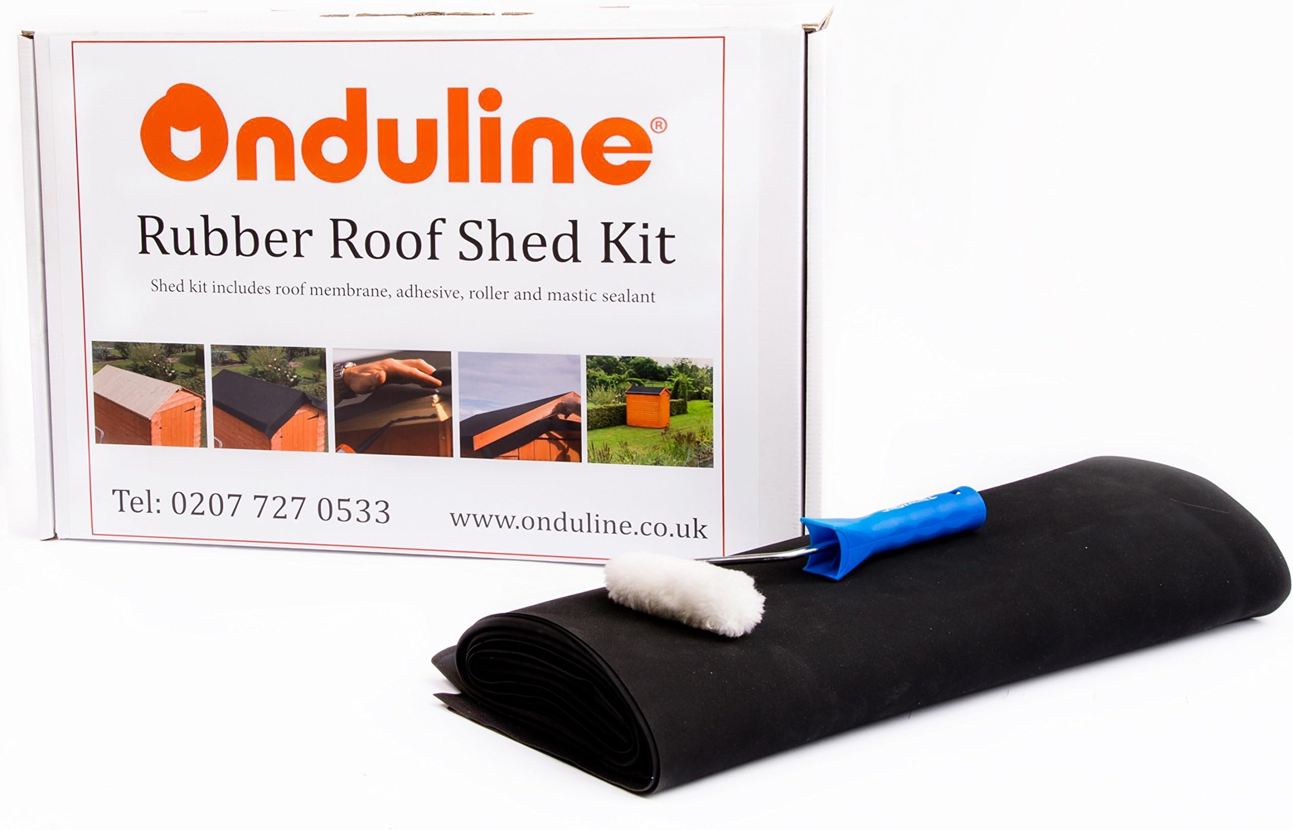 ONDULINE EPDM rubber roof kit. A complete shed roof kit in a box - 8 x 12 (3.0m x 4.2m)