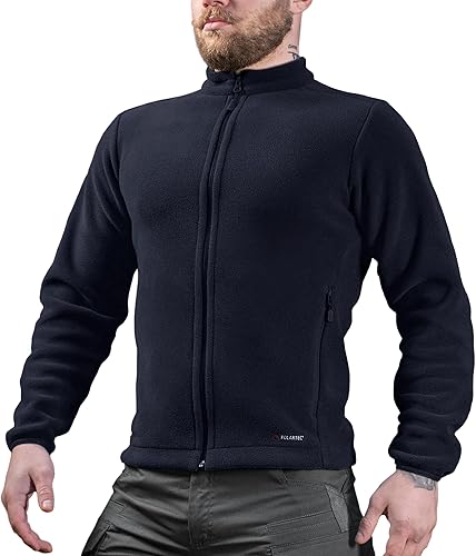 M-Tac Nord Polartec 200 - Chaqueta de forro polar para hombre, estilo militar, sudadera táctica con cremallera completa, suéter cálido