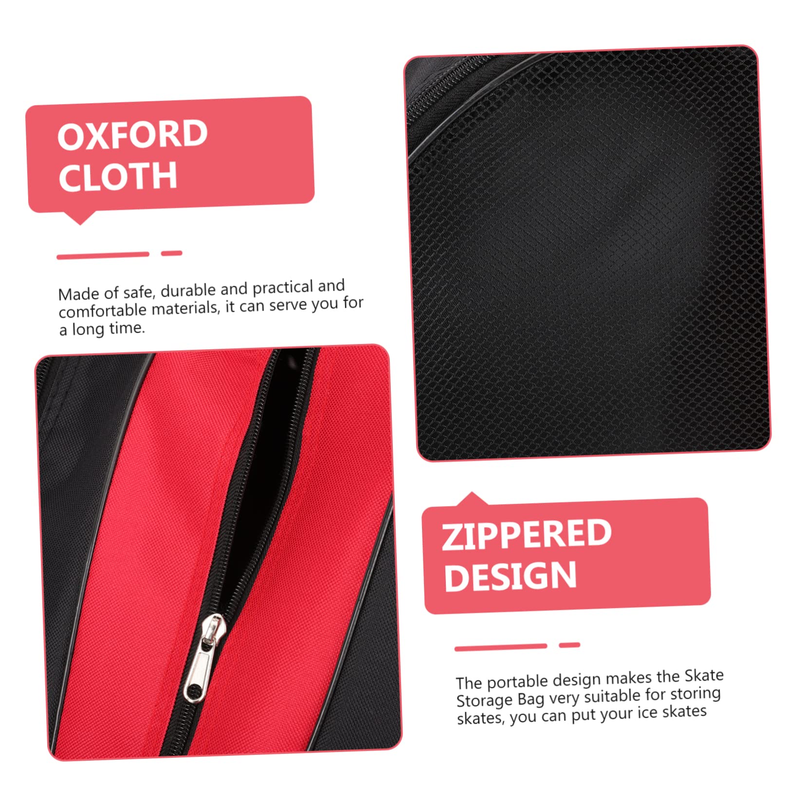 UPKOCH 2pezzi Borsa per Pattini da Ghiaccio Oxford, Custodia Portatile Riutilizzabile Cordino per Riporre e Trasportare Pattini
