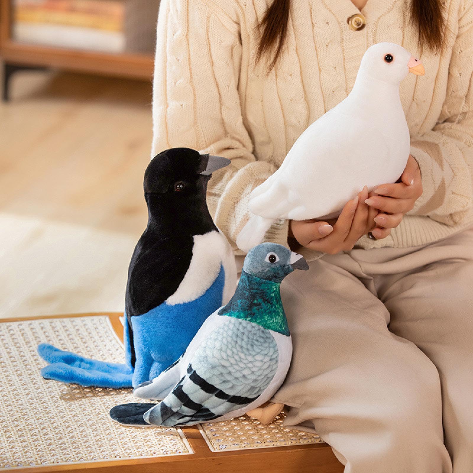 Amazon.co.jp: 鳩 ぬいぐるみ リアル ハト ぬいぐるみ リアルな鳥の 