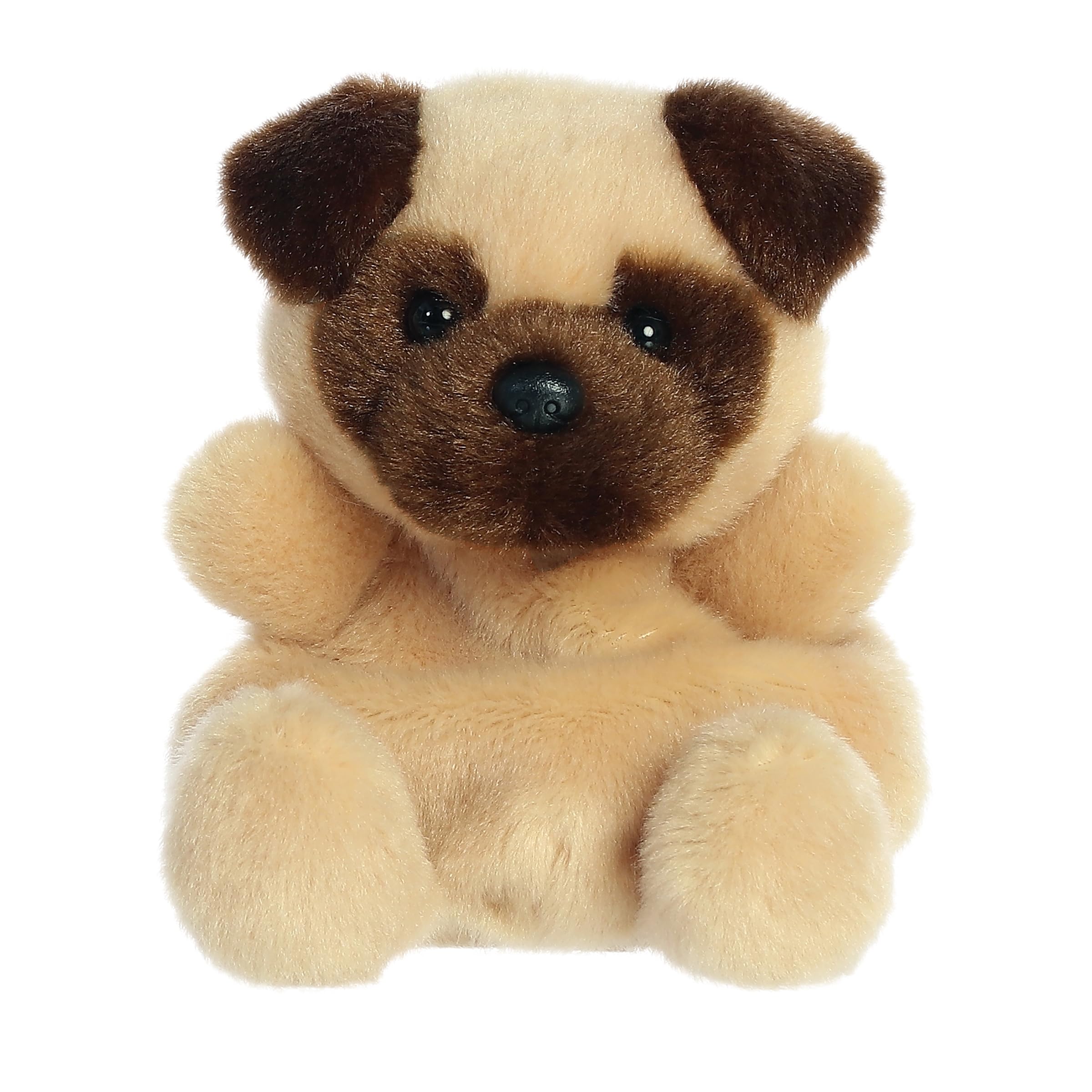 Aurora Adorable Palm Pals Frankie Pug Stuffed Animal - Fun Collectible Plush for Kids and Adult Collectors - Perfect for Decorating Rooms and Birthday Gifts - Brown 5 Inches