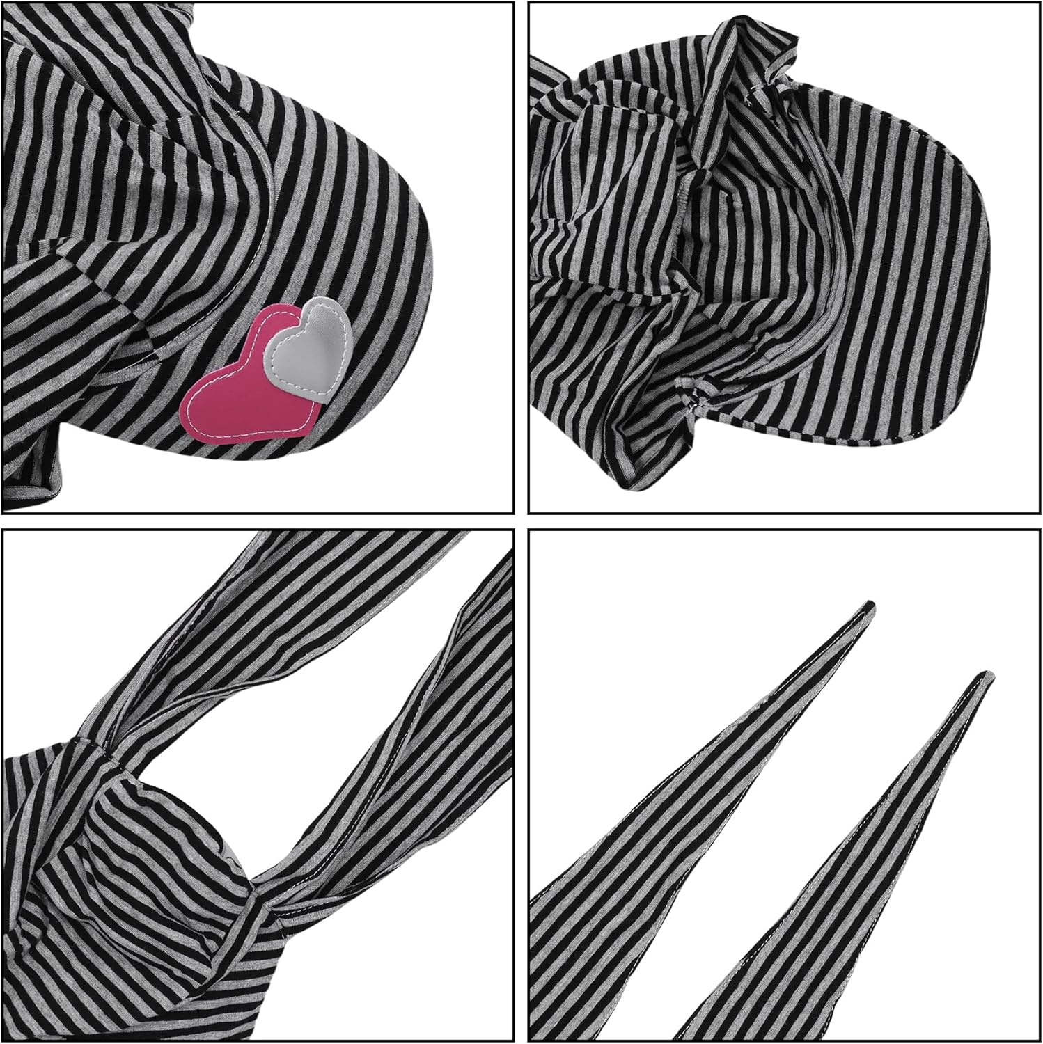 Striped Rabbit Ear Baseball Cap for Women Y2k Grils Kpop Baseball Cap Funny Striped Peaked Caps Y2K Hat Bunny Long Ear Hat