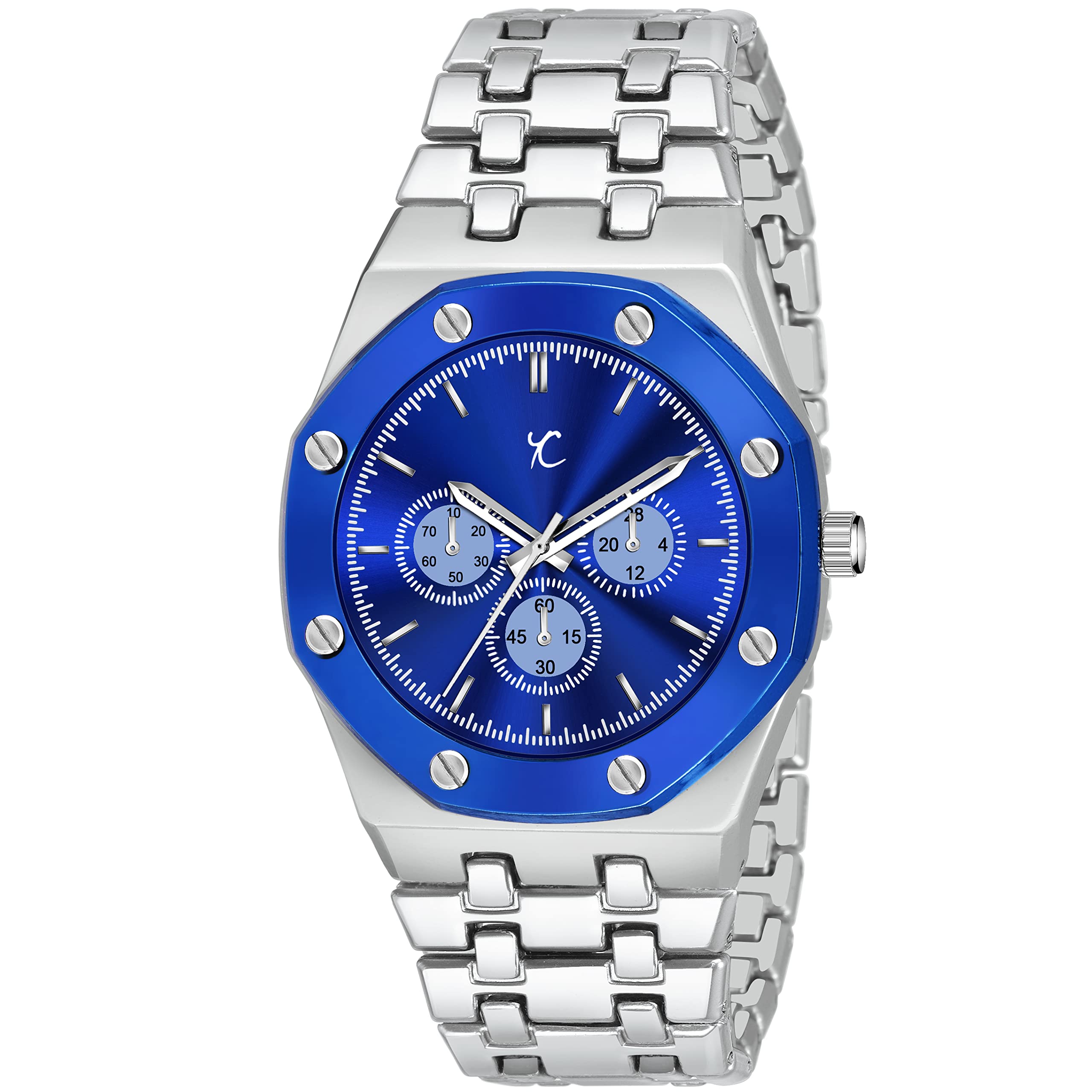 Youth CLUN -HBL-SIBLU, Designer Watch for Men & Women (Silver) (B09LHQF614) Amazon Price History, Amazon Price Tracker