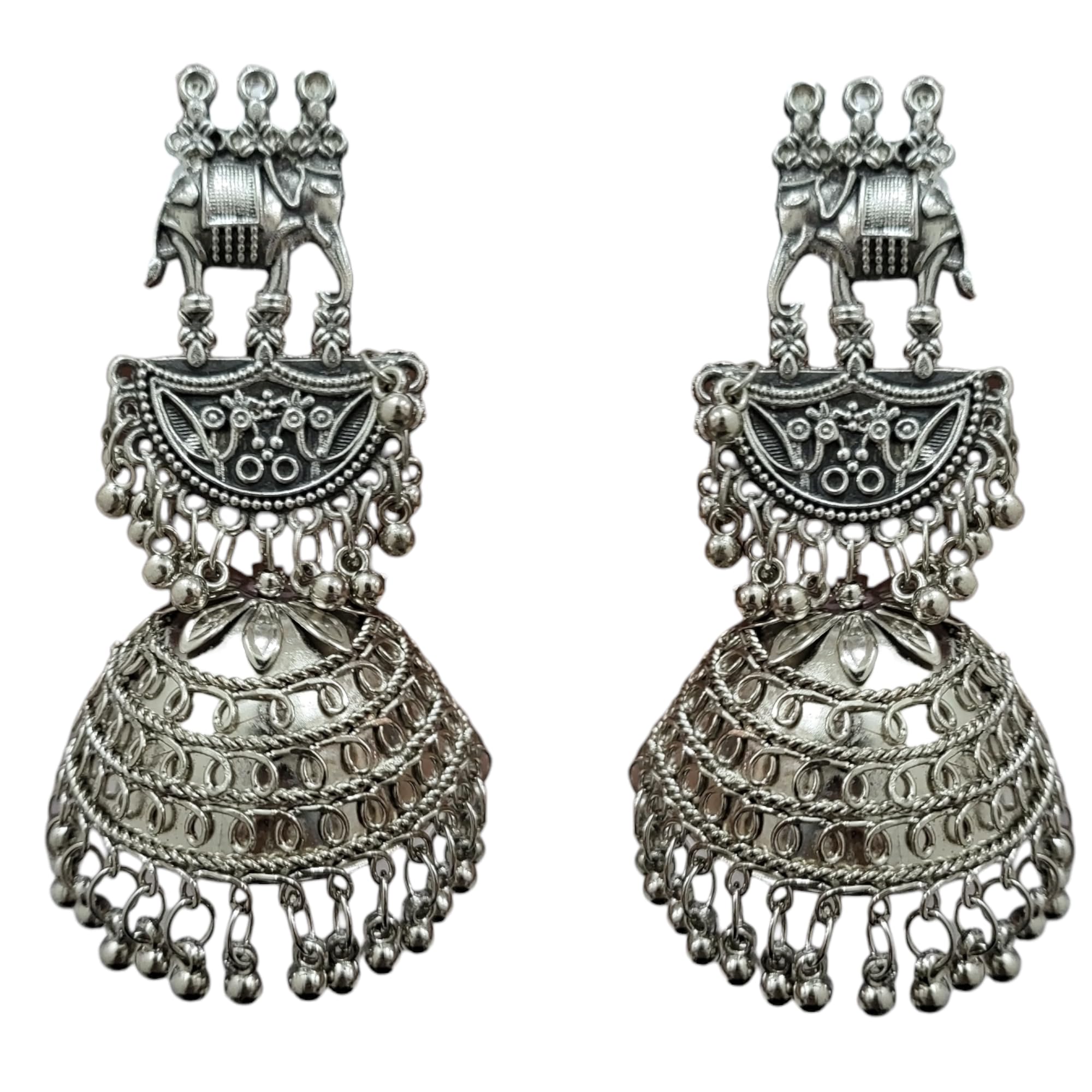 See full amazon price history chart for Glamour Galleria Stylish Big Jhumka Afghani Traditional Oxidised Silver Earrings For Women | Elephant style traditional Oxidised Jumke | Celebrity Earrings Glamour Galleria Stylish Big Jhumka Afghani Traditional Oxidised Silver Earrings For Women | Elephant style traditional Oxidised Jumke | Celebrity Earrings (B0CFG4PQFC) Amazon Price History, Amazon Price Tracker