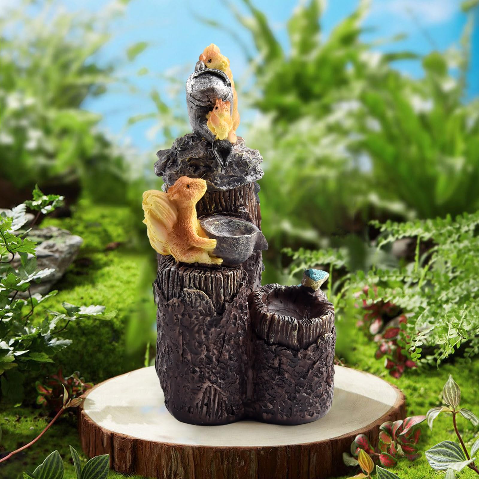 Statua Solare Di Scoiattolo, Decorazione Da Giardino, 30 X 15 Cm Squisita Statuetta Di Animale Design Autentico Resistente Alle Intemperie Illuminazione A Led Integrata Per Vialetti Patio Balcone 88755520