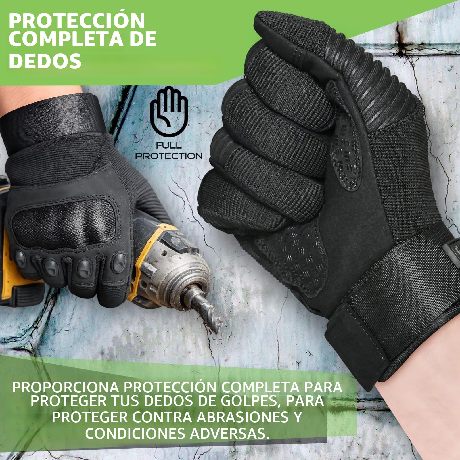WESTWOOD FOX WFX Guantes de motocicleta táctiles dedo completo para hombres y mujeres