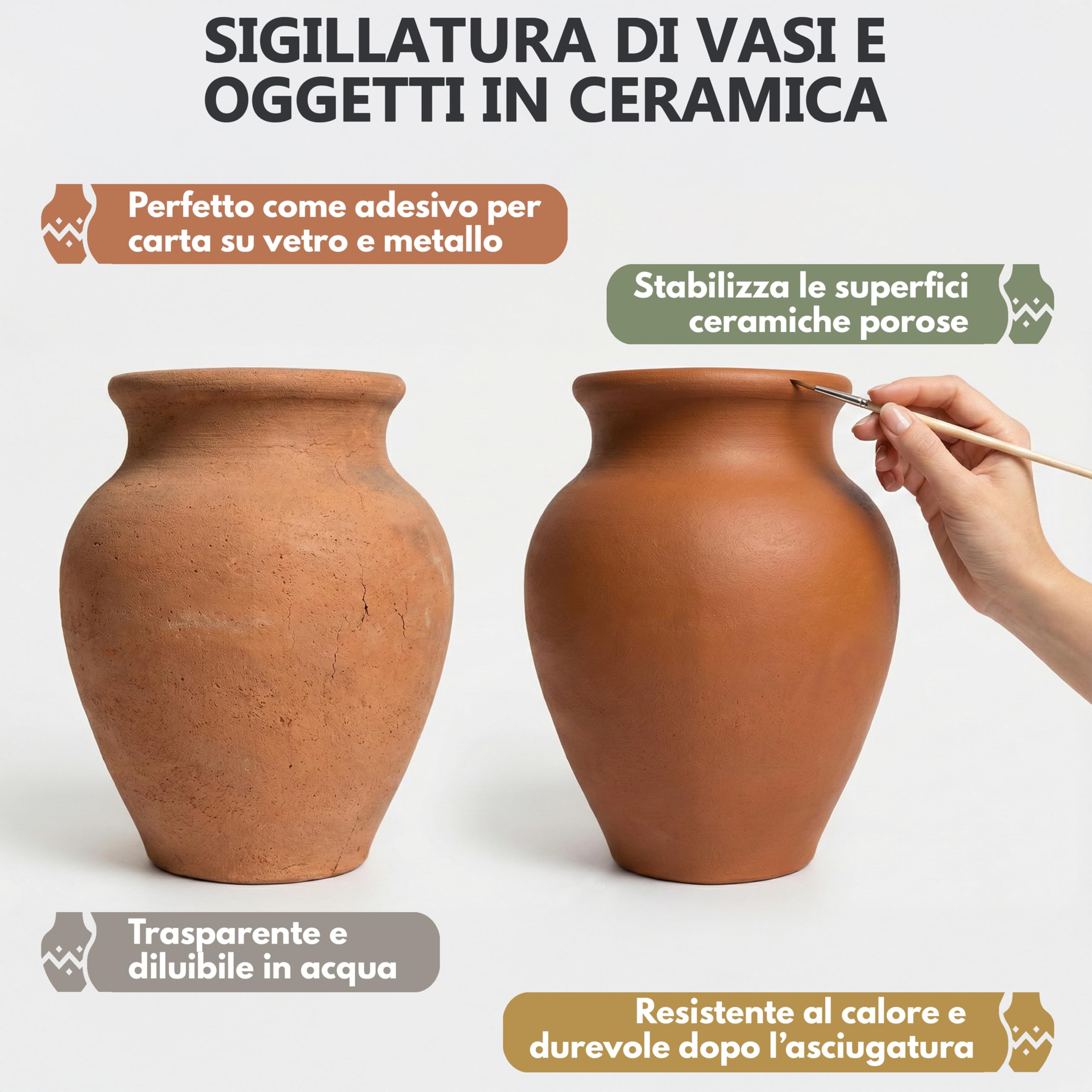 WO-WE Vetro liquido Silicato di Potassio Legante Adesivo Sigillante per pareti W515-10L