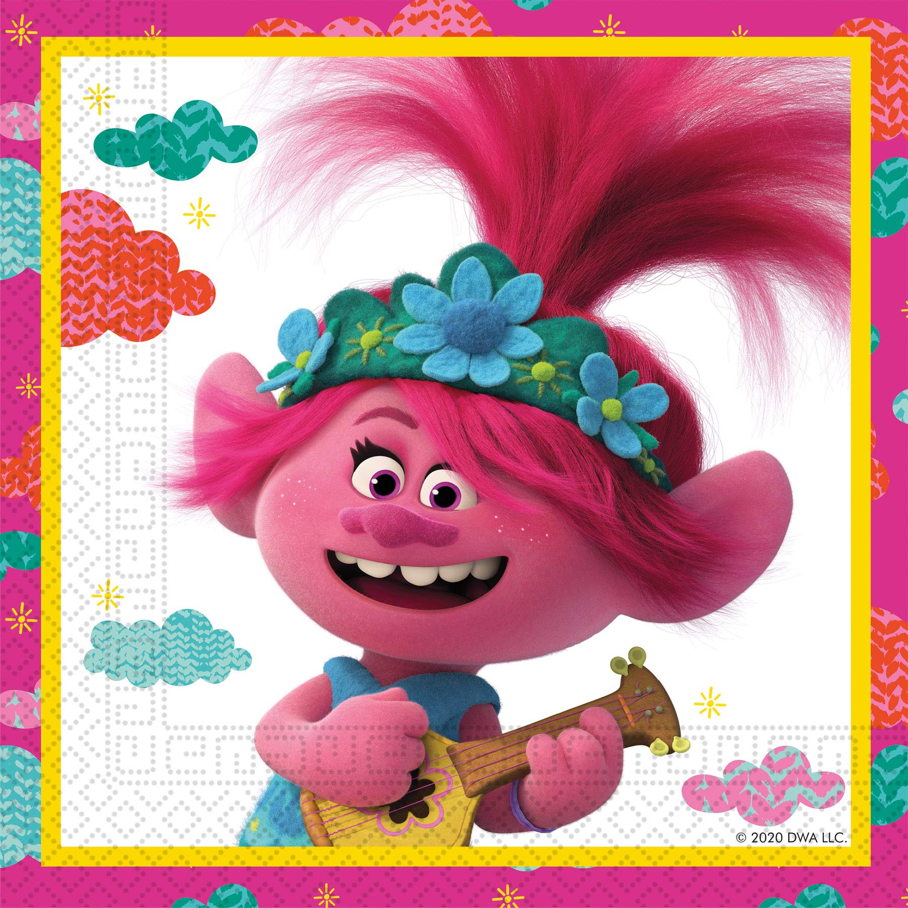 20 Trolls 2 World Tour Paper Napkins (13in / 33cms)