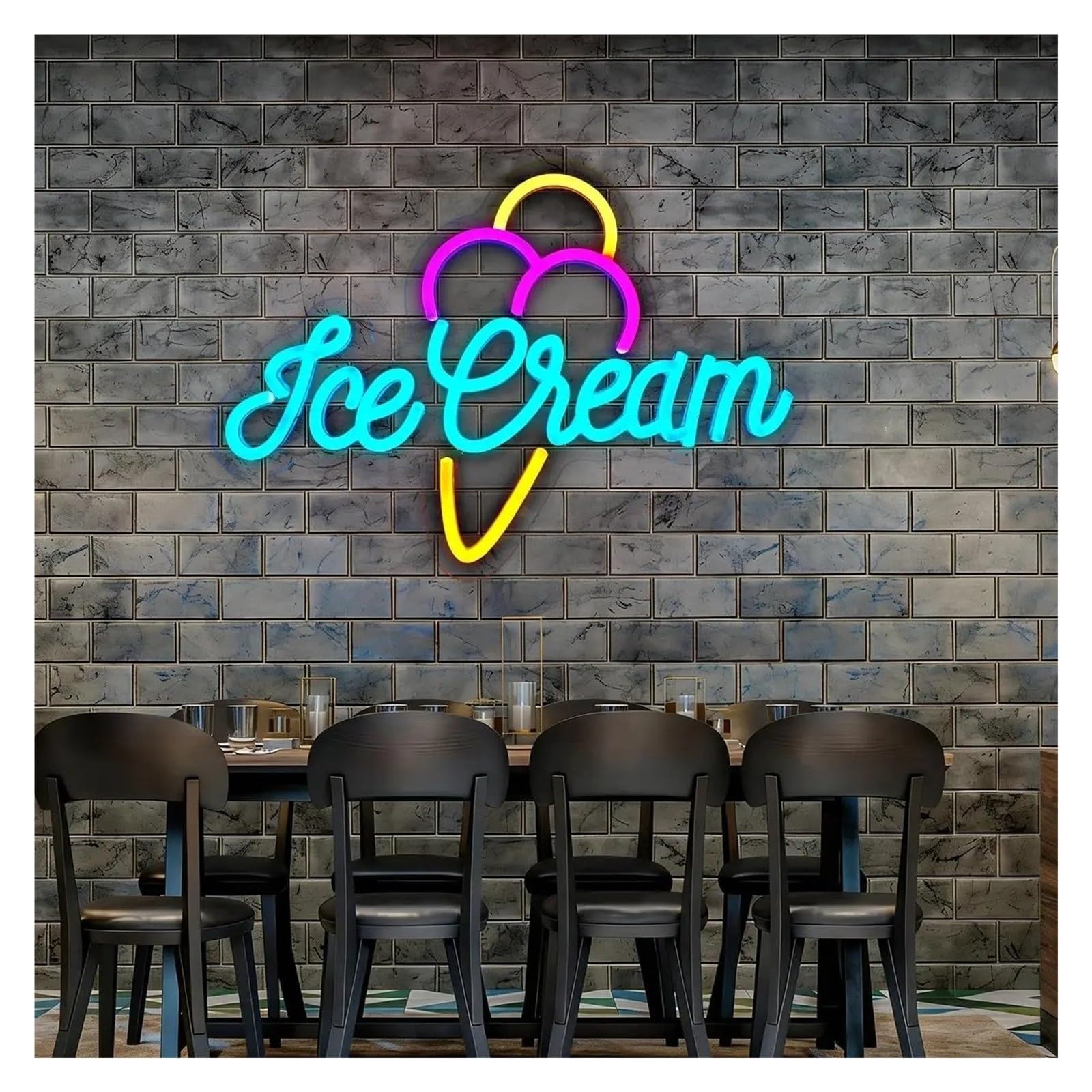 Insegna al Neon Insegna al neon a LED cono gelato