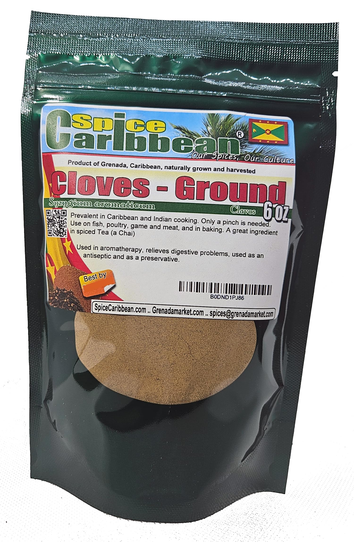 Ground Cloves, 6 oz - Product of Grenada, Caribbean