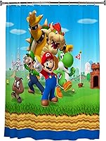 Vista 5 de Franco Cortina de ducha de tela decorativa para baño, 72 x 72 pulgadas, Baby Shark