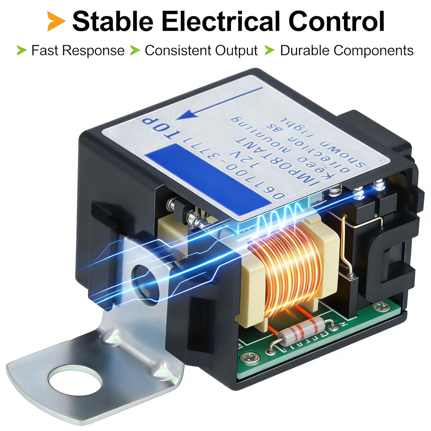 T0070-31410 12V Starter Timer Relay 061700-3770 061700-3760 061700-3771 Compatible with Kubota Relay Stop Solenoid B1550E B1750D BX1800D BX1850D BX1860 BX1870 L2900DT L3010DT M5030 F1900