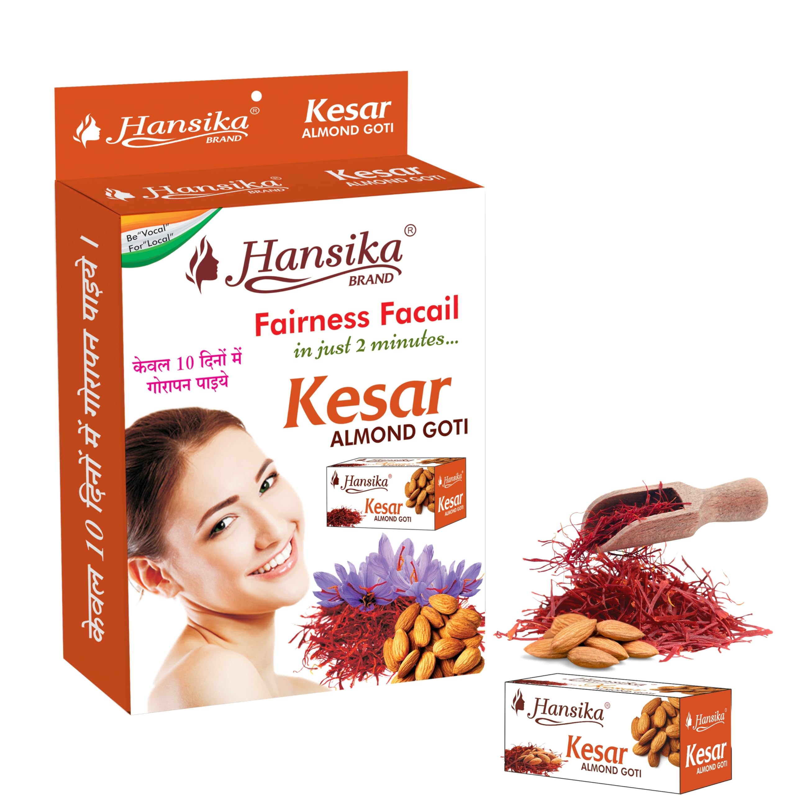 HANSIKA KESAR GOTI 25 GM PACK OF 12 PECS