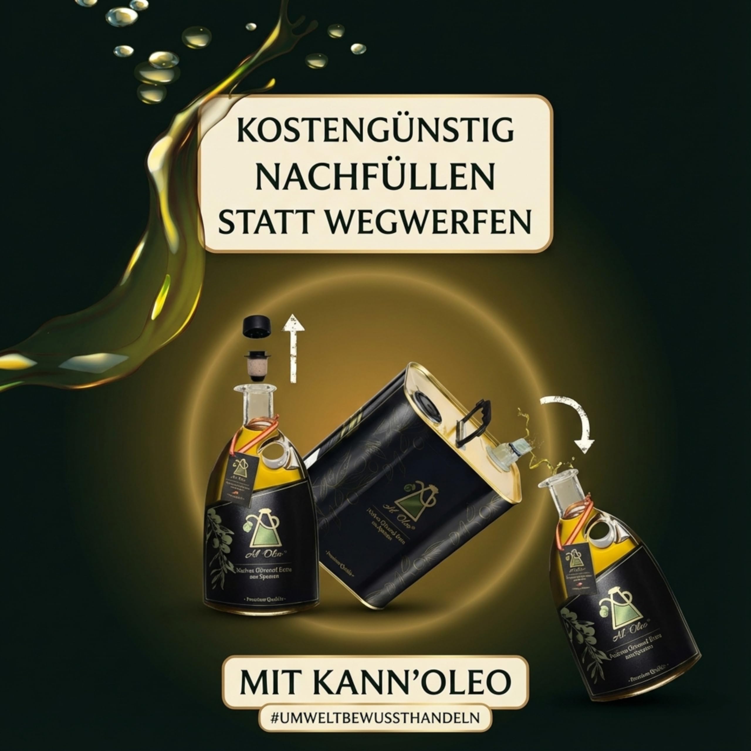 Al'Oleo Natives Olivenöl Extra 2,5 L Kanister – Ungefiltert & Kaltgepresst – 5 Global Awards Gewinner – Neue Ernte 2025/2026 Spanien – 1000-jährige Bäume – Hoher Polyphenolgehalt – Aloreña Oliven