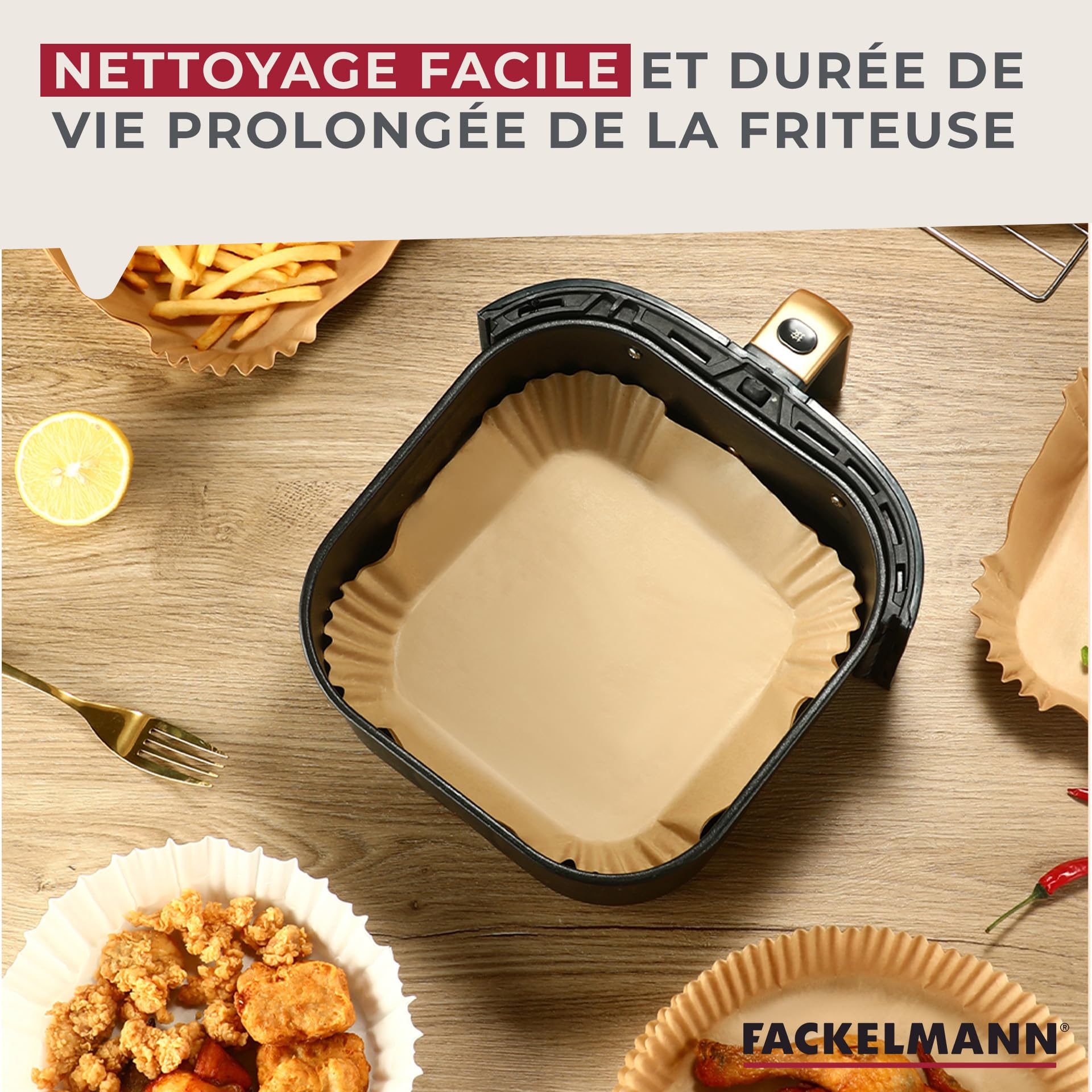 Moules Ronds En Papier Cuisson Guardini - Ø13.5 Cm - Pour Friteuse à Air - Jetables, Antiadhésifs - Fabriqué En Italie