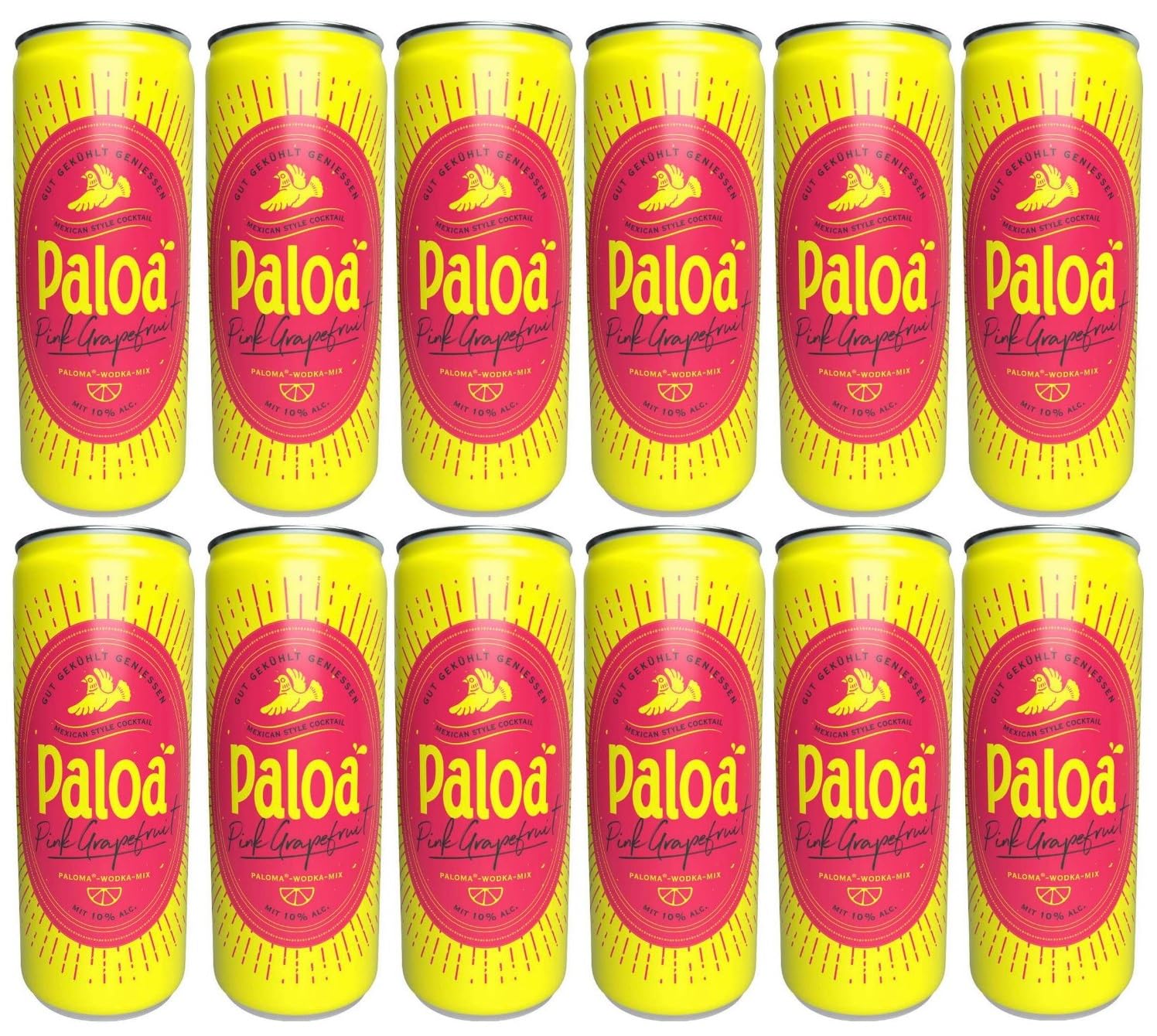 Paloa Pink Grapefruit 12 x 250ml 10% vol.