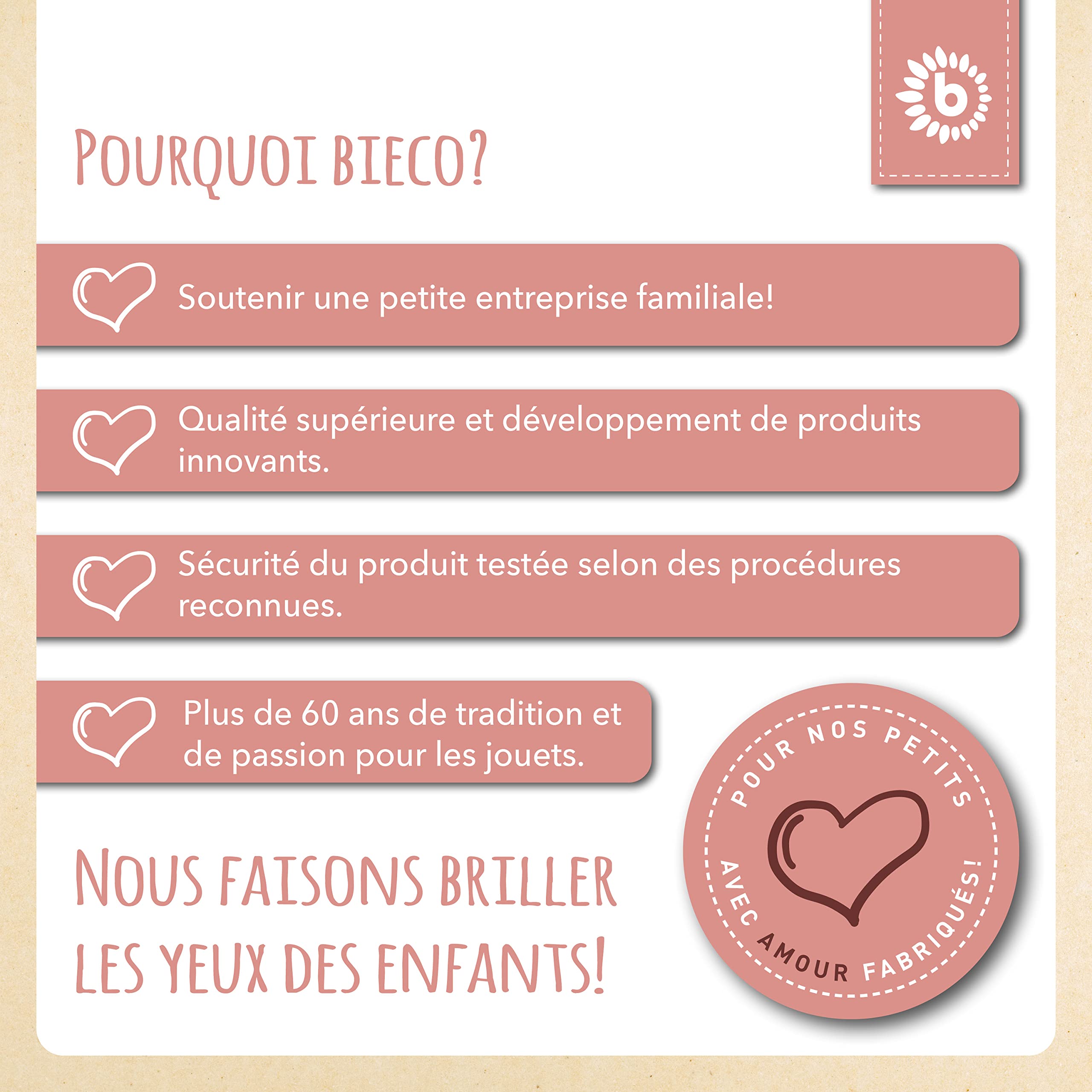 Bieco Boîte pliante avec couvercle | 65 litres | env. 36 x 36 x 51 cm | Coffre à jouets | Enfants | Caisses | Grand | Organiseur de table à langer | Chevreuil Ella