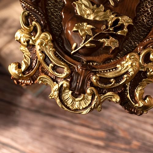 Miniatura 6 de bgcarpenter Three Sacred Hearts Wall Decor Plaque Religious Handmade Holy Family Wooden Wall Art Christmas Gift (14 Inch, Gold)